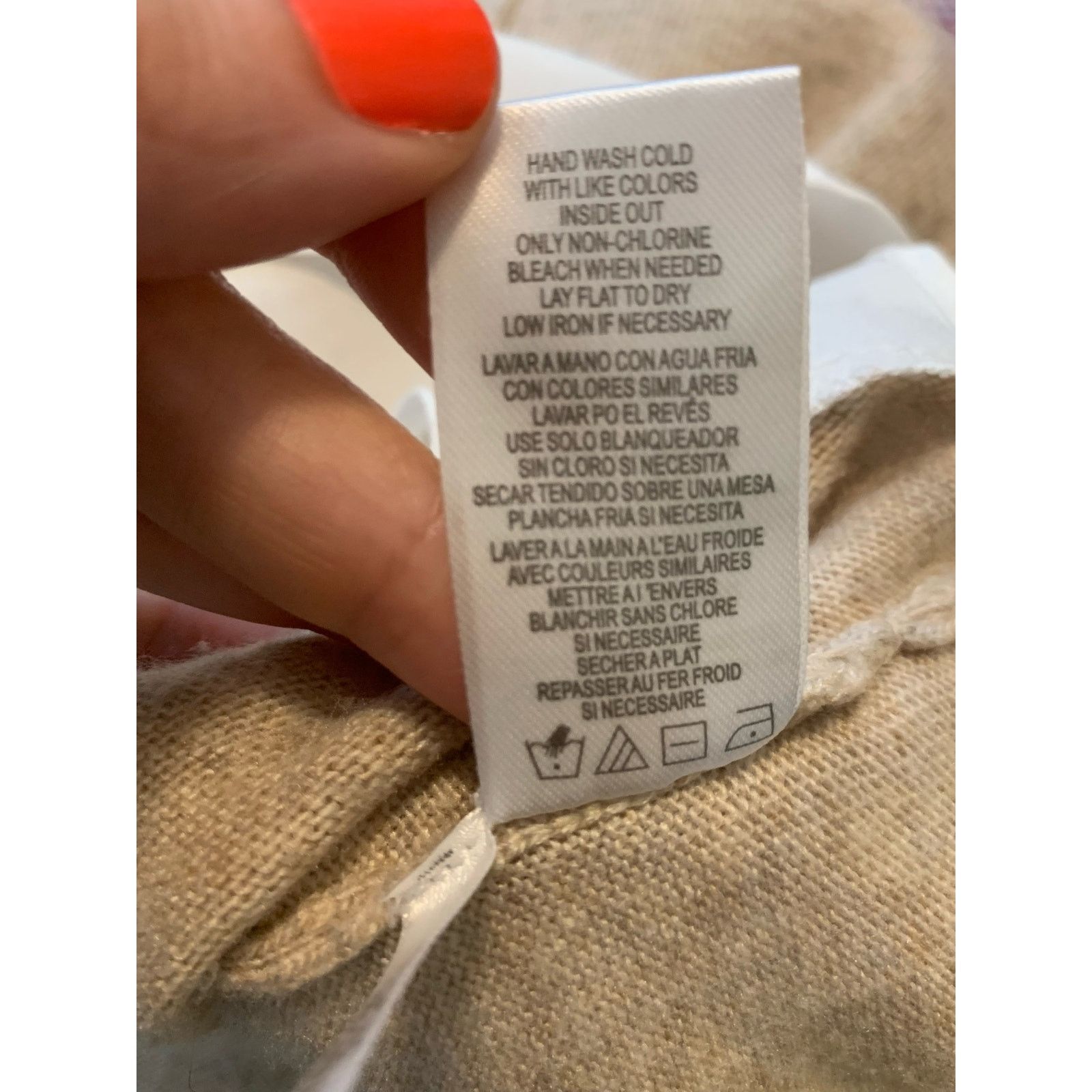 Calvin Klein Calvin Klein beige long sleeves layered sweater size Large Size L / US 10 / IT 46 - 5 Thumbnail