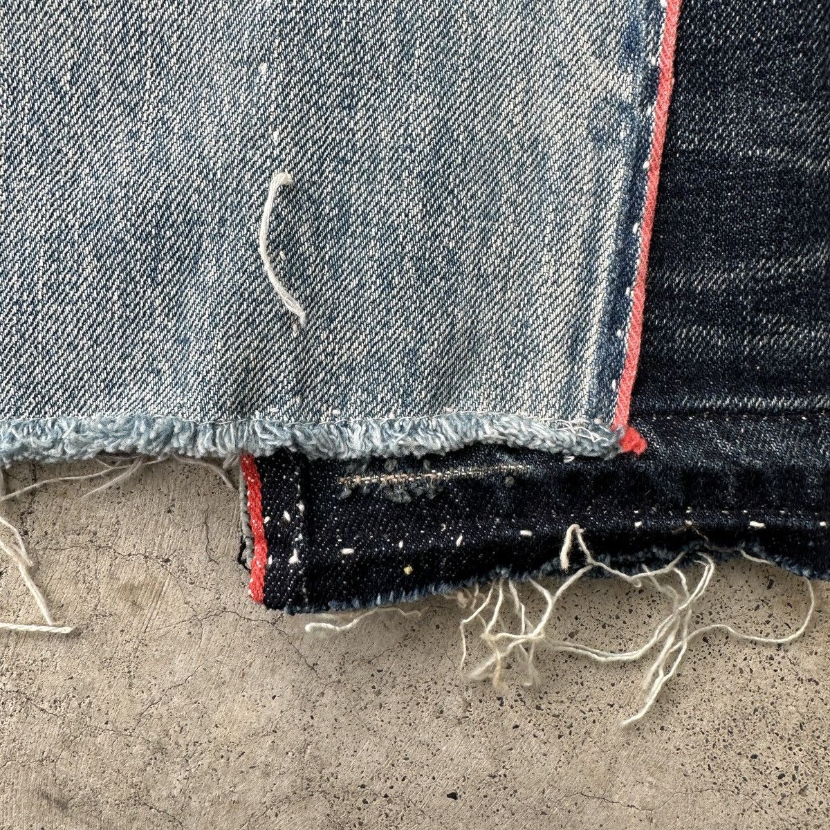 Kapital 2018 Kiro Hirata Boro Crash Jeans Denim Surf jort capris Size US 37 - 13 Thumbnail
