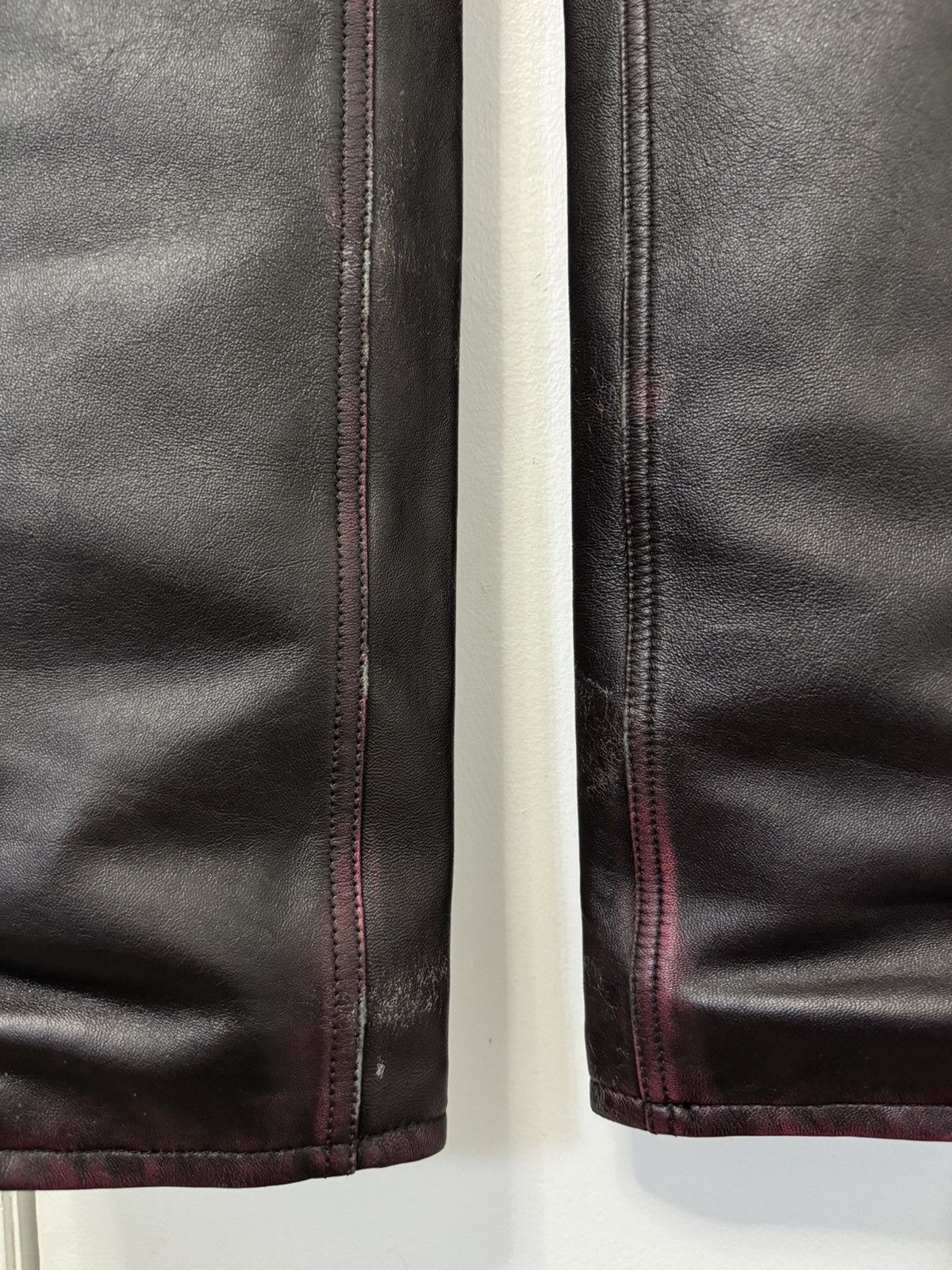 Balenciaga Balenciaga Silk Lined Leather Pants Size US 31 - 3 Thumbnail
