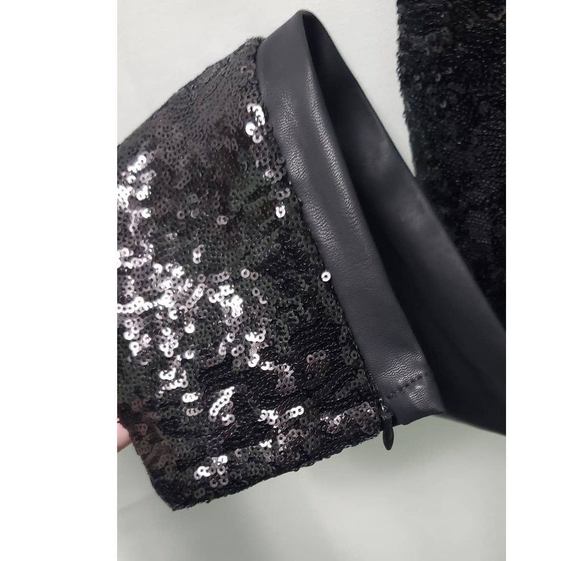 BLANKNYC Blank NYC Shape Shifter-001 Skinny Pants Black Sequin Size 24" / US 00 / IT 34 - 4 Thumbnail