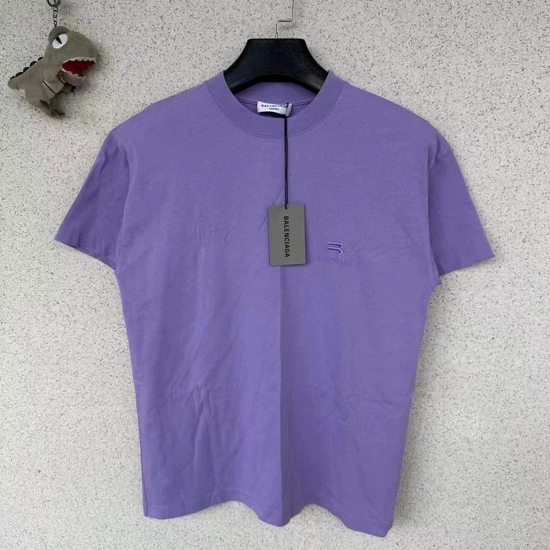 Balenciaga Balenciaga New purple double hook small logo short sleeve Size US XS / EU 42 / 0 - 1 Thumbnail
