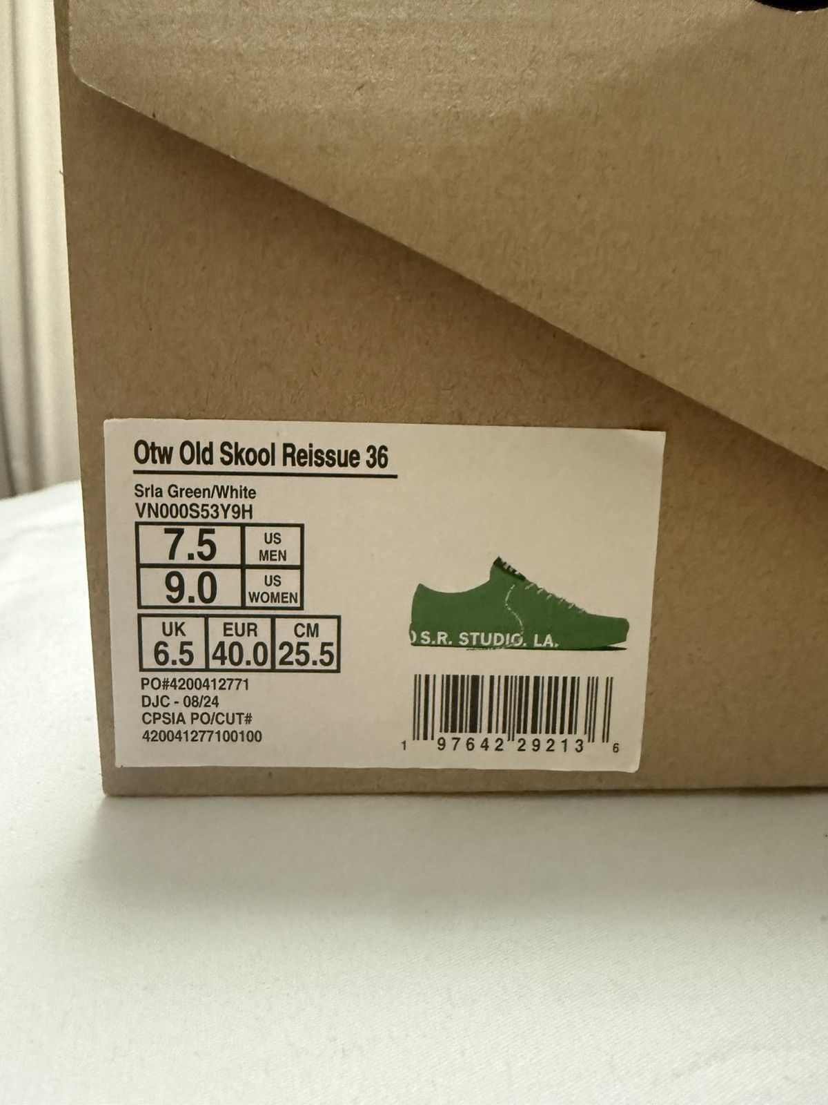Sterling Ruby × Vans Sterling Ruby x Vans Old Skool Green Rare Limited Size US 7.5 / EU 40-41 - 16 Thumbnail