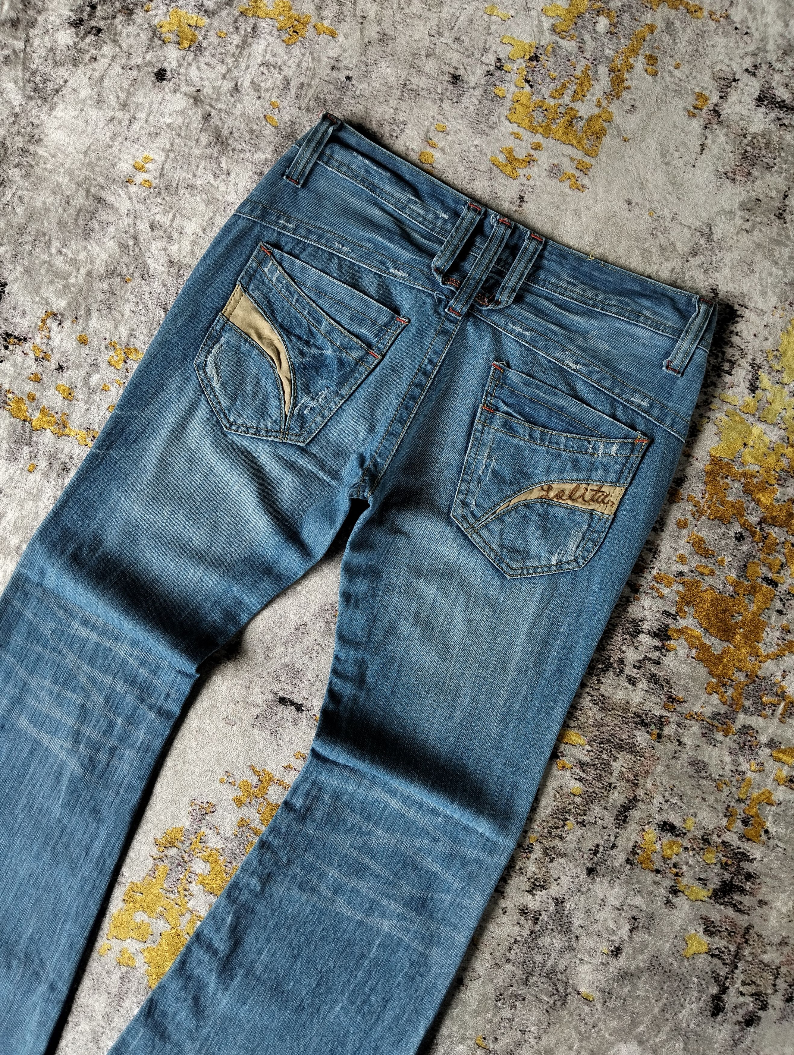 Tornado Mart Y2K Discovered Bell Bottom Flared Low Rise Jeans Size US 29 - 5 Thumbnail