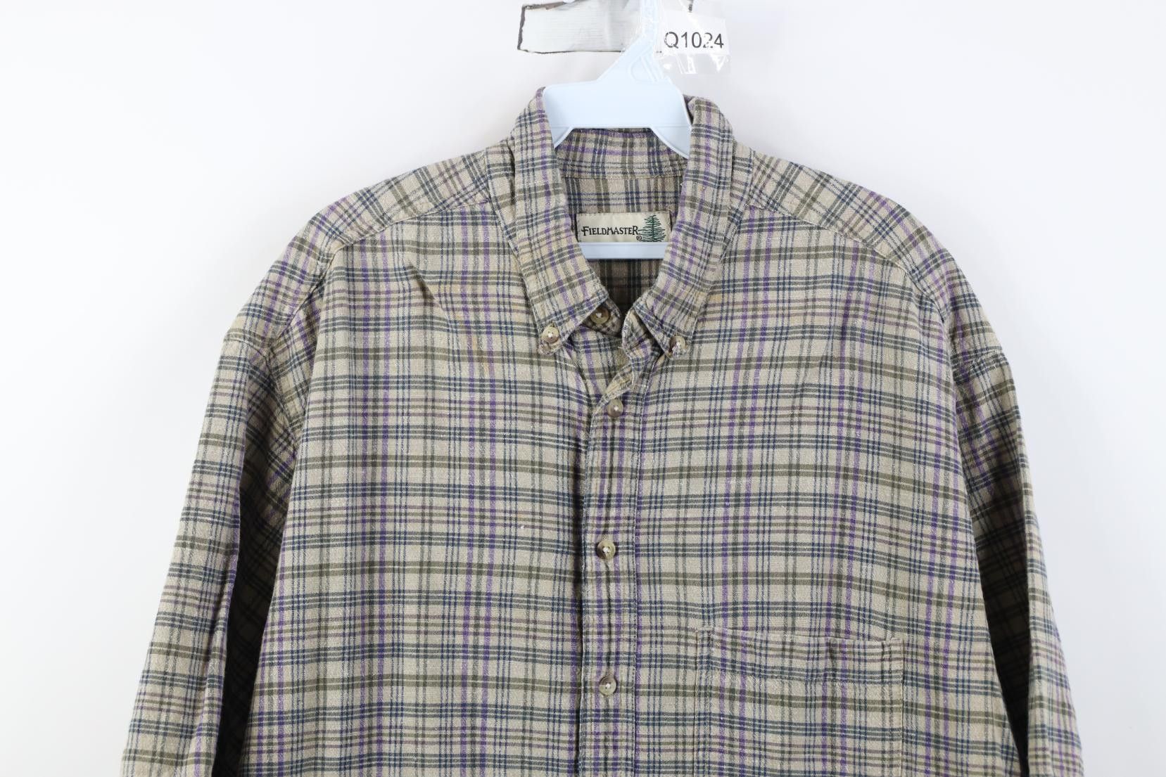 Vintage Vintage 90s Streetwear Linen Blend Baggy Collared Down Shirt Size US XL / EU 56 / 4 - 2 Thumbnail
