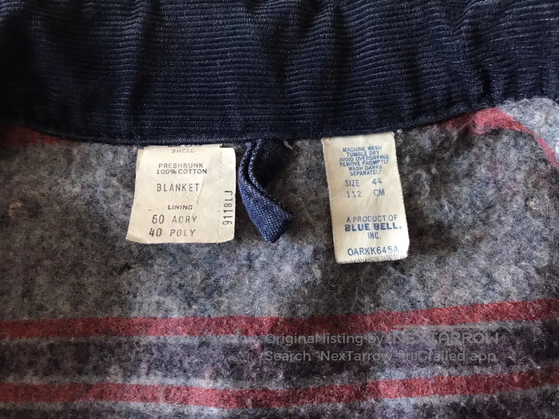 Wrangler 80s Wrangler Blue Bell Detroit Jacket. Size US S / EU 44-46 / 1 - 9 Thumbnail