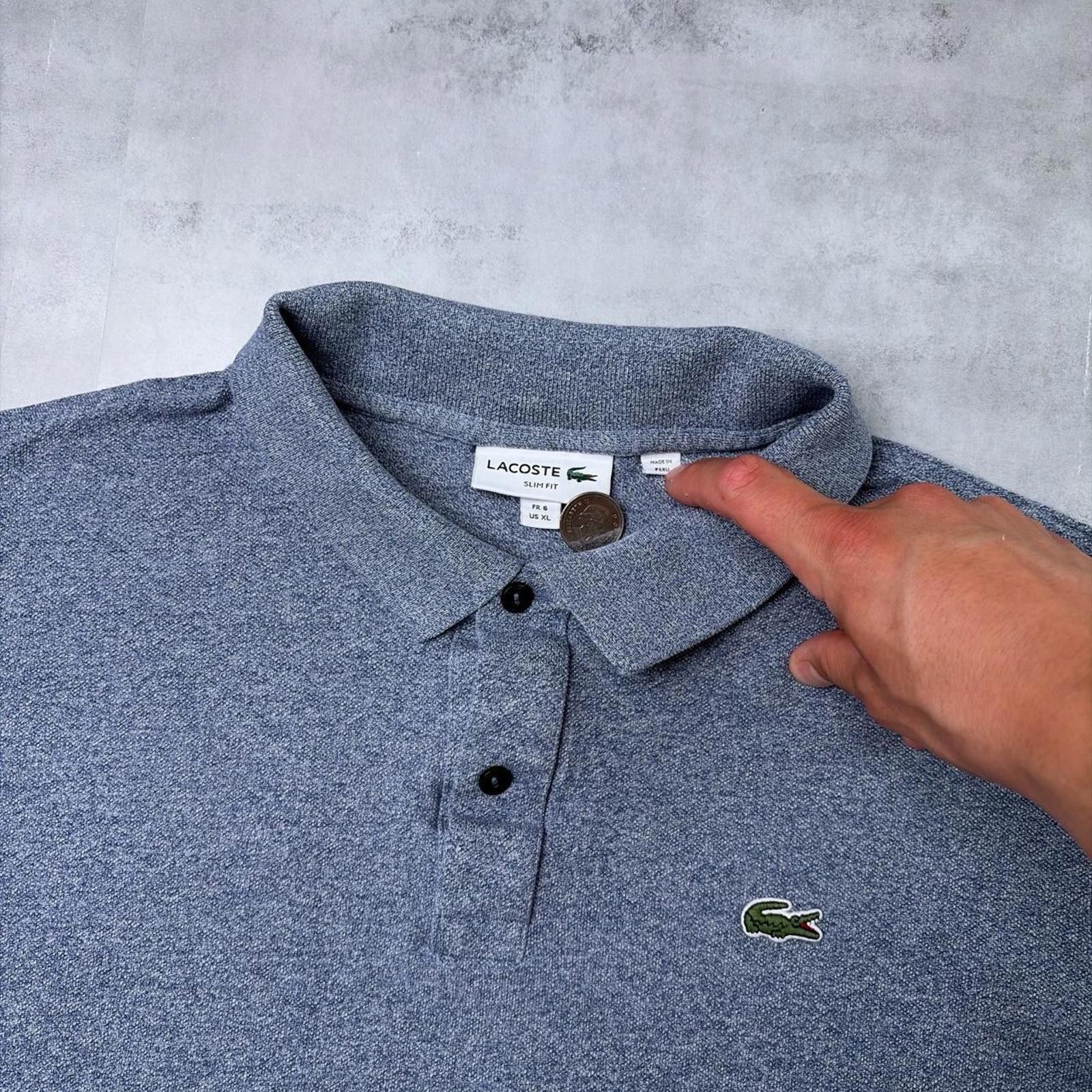 Lacoste Y2K Blue Lacoste Polo Shirt Size US L / EU 52-54 / 3 - 5 Thumbnail