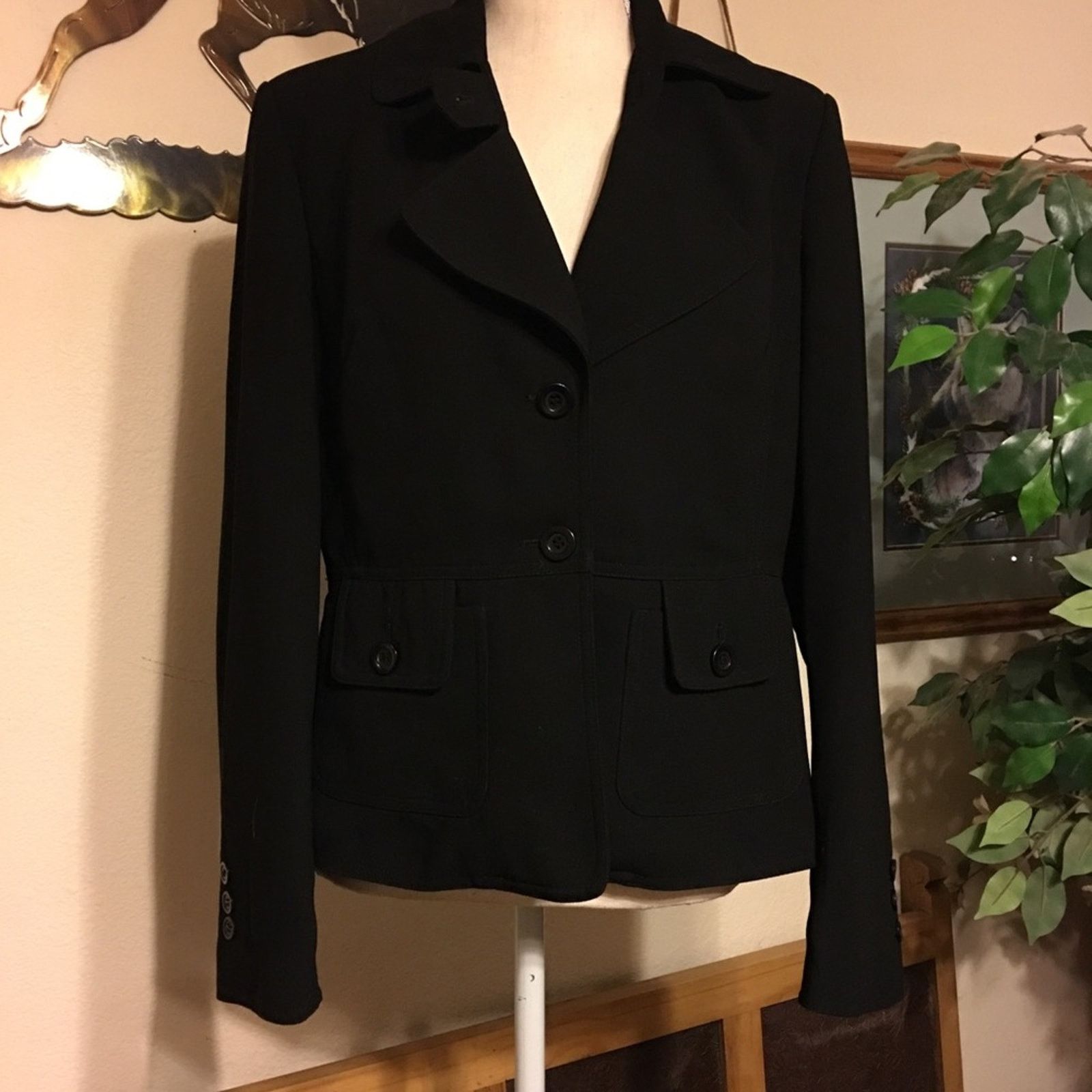 Other Metro Style black collared jacket NWOT 8 Size M / US 6-8 / IT 42-44 - 1 Thumbnail