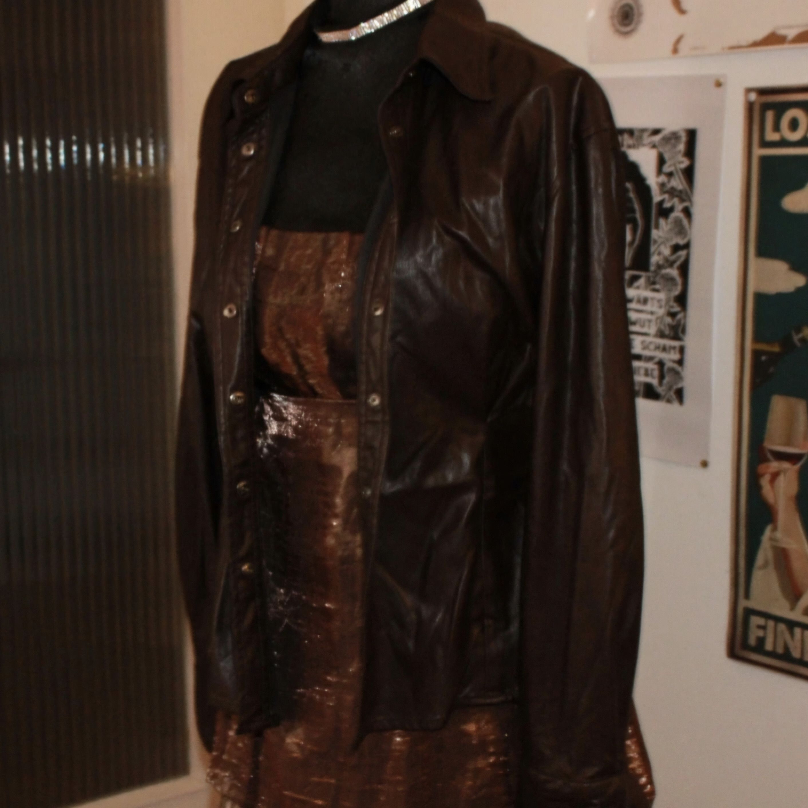 Other Faux leather Jacket grunge goth y2k 90s 80s Size S / US 4 / IT 40 - 2 Thumbnail