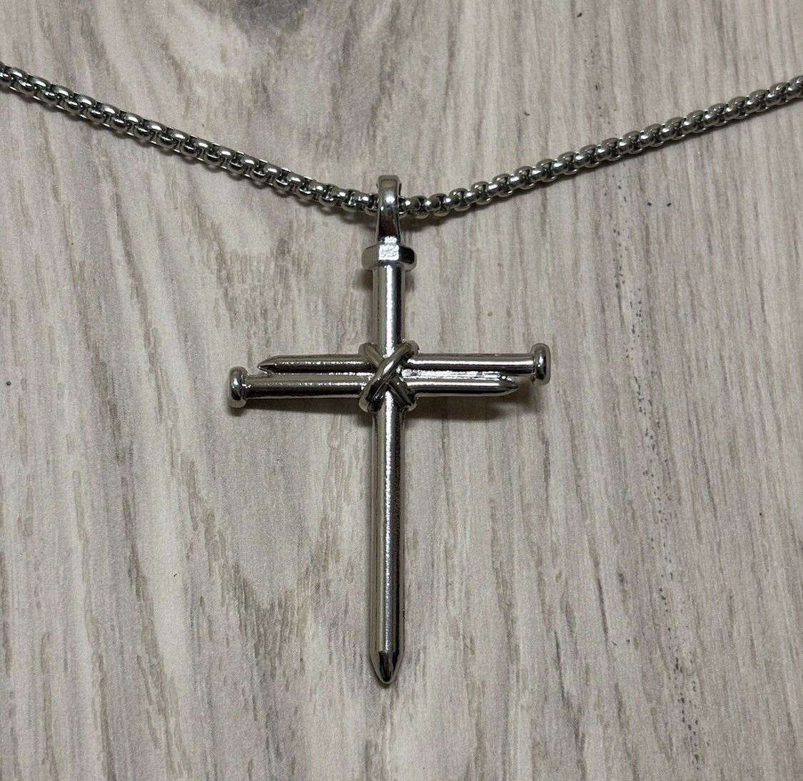 Jewelry Nail Cross Necklace Size ONE SIZE - 2 Thumbnail