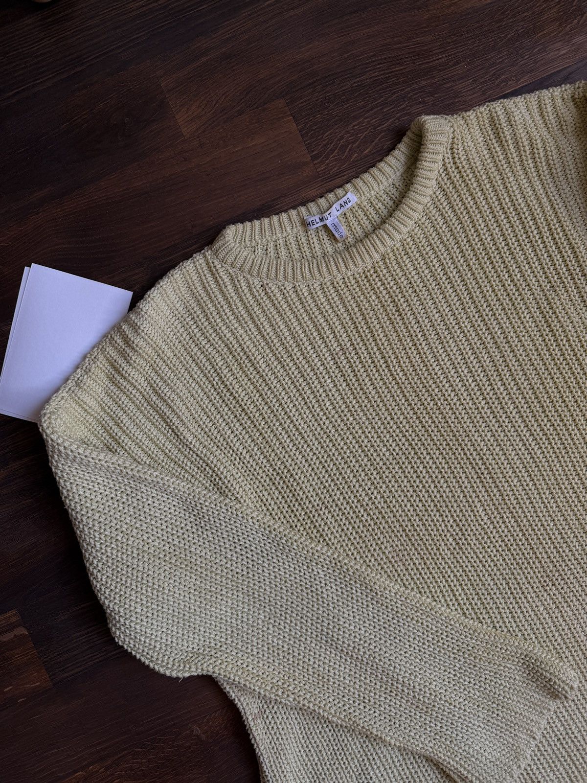 Helmut Lang Helmut Lang vintage knit sweater pullover yellow canary wool Size US M / EU 48-50 / 2 - 3 Thumbnail