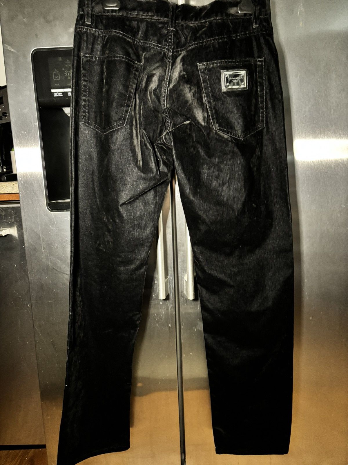 Dolce & Gabbana BRAND NEW Dolce and Gabbana men’s black velour jeans Size US 34 / EU 50 - 4 Thumbnail