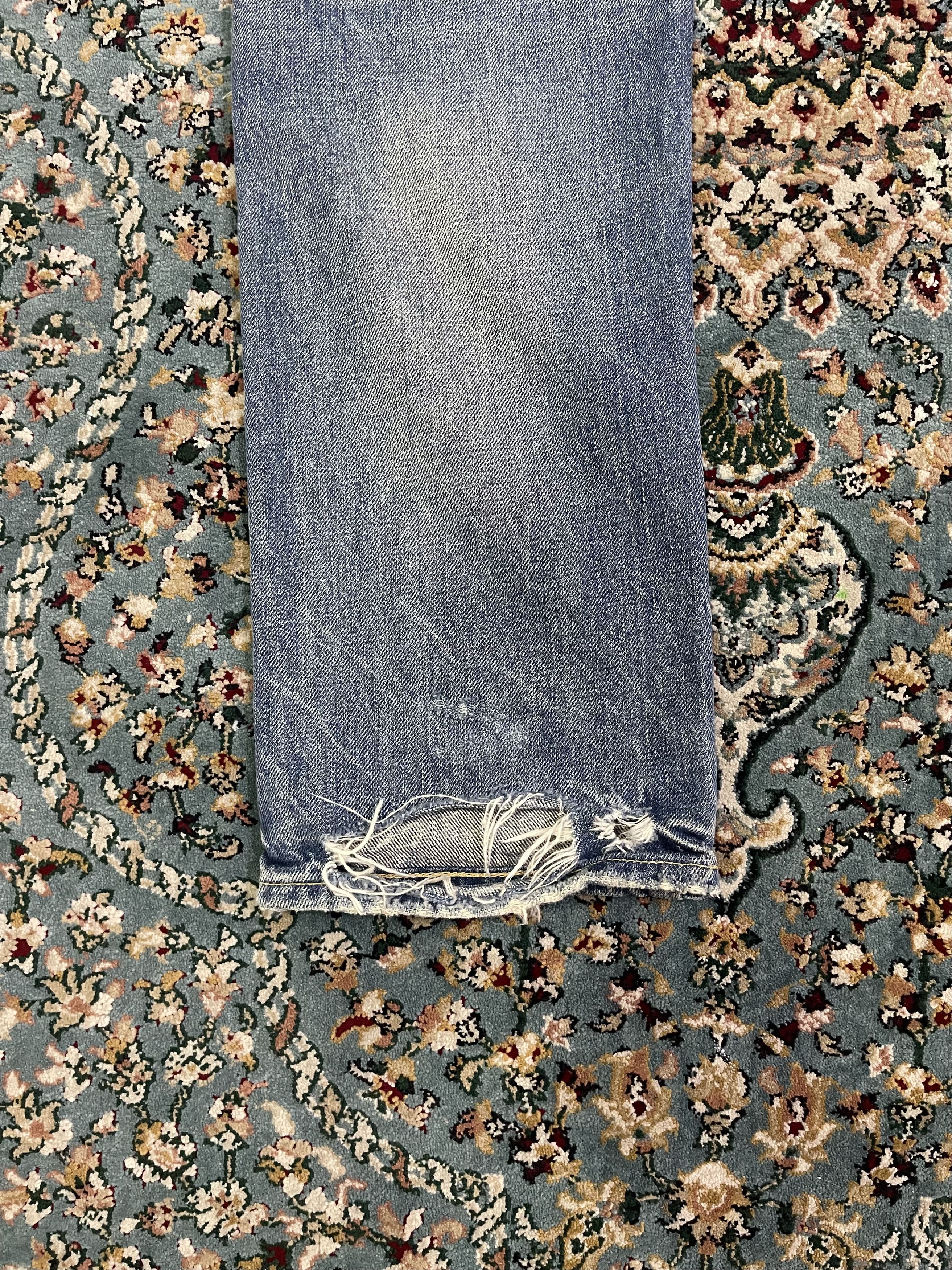 Denim & Supply Ralph Lauren Vintage Distressed Ripped Off Slim Style Size US 30 / EU 46 - 24 Thumbnail