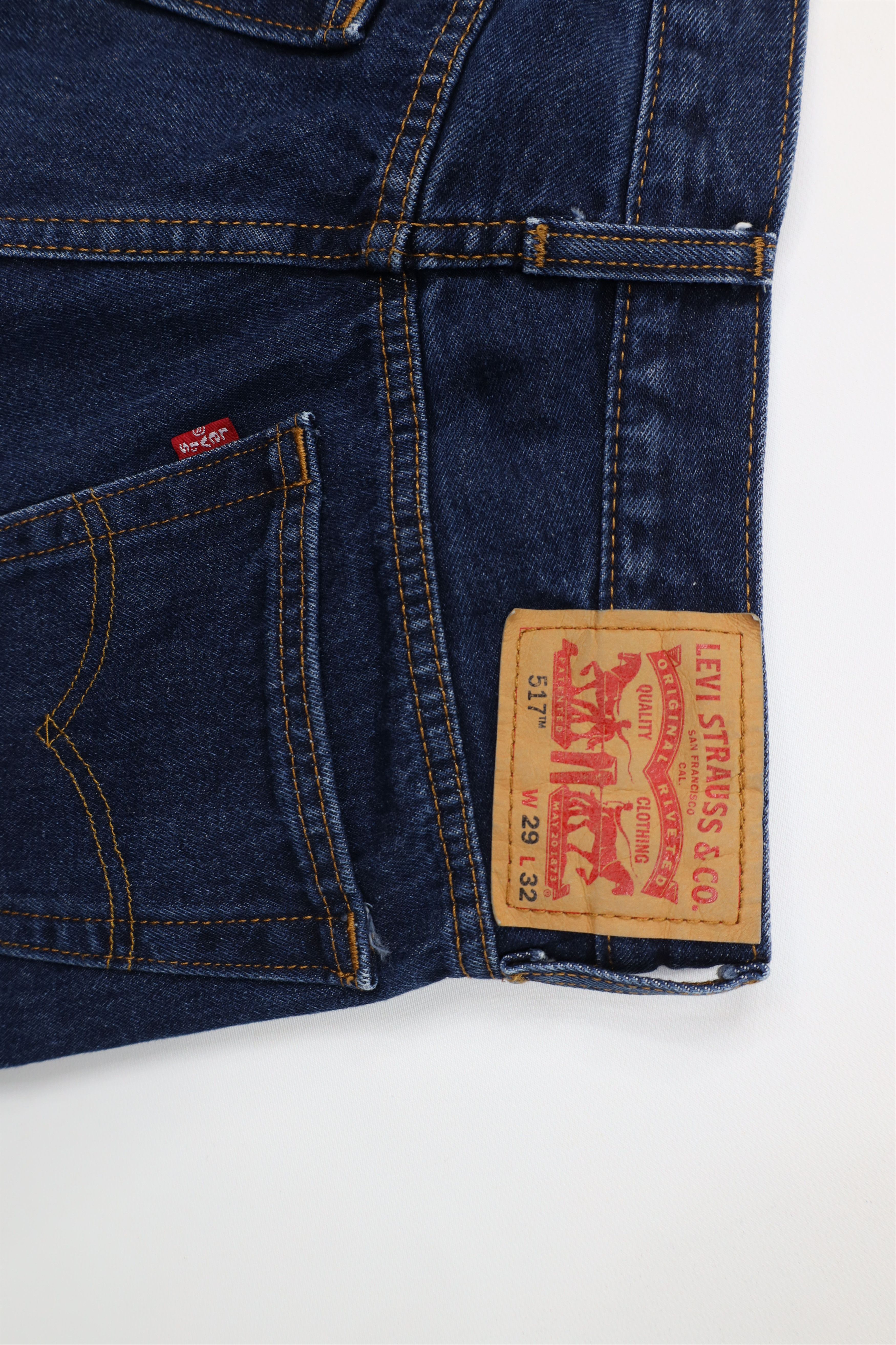 Levi's Vintage Y2K Levis 517 Western Bootcut Denim Jeans Blue Size US 29 - 13 Thumbnail