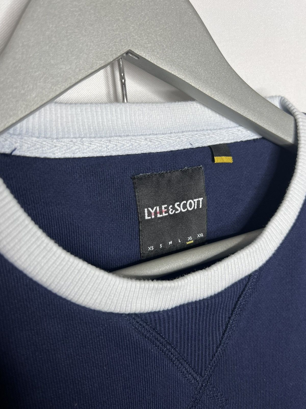 Lyle & Scott Lyle & Scott Navy Blue Based Sweatshirt Casual Size US XL / EU 56 / 4 - 8 Thumbnail