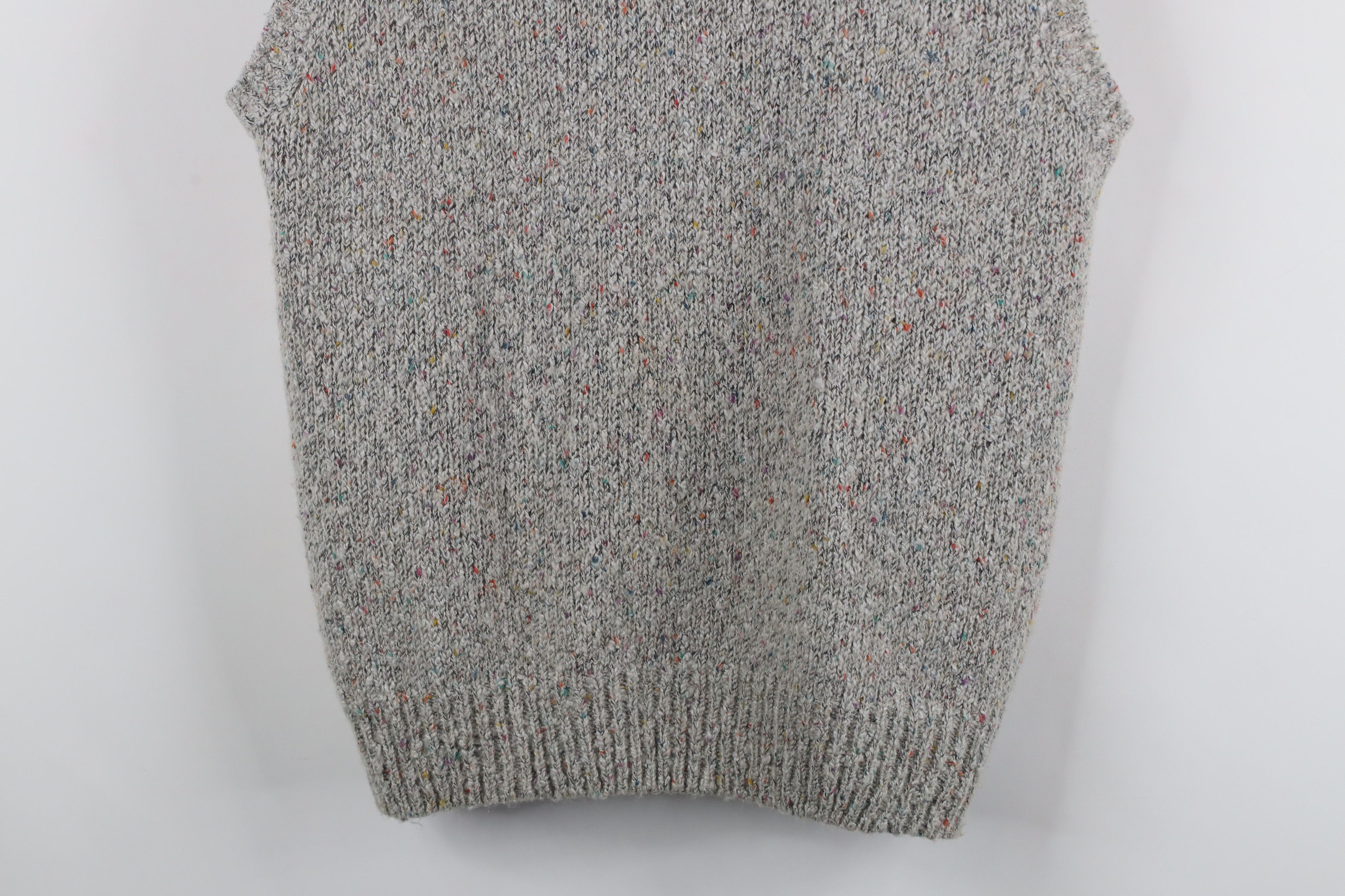 Vintage Vintage 70s Streetwear Knit Rainbow Fleck Sweater Vest Size US XL / EU 56 / 4 - 3 Thumbnail