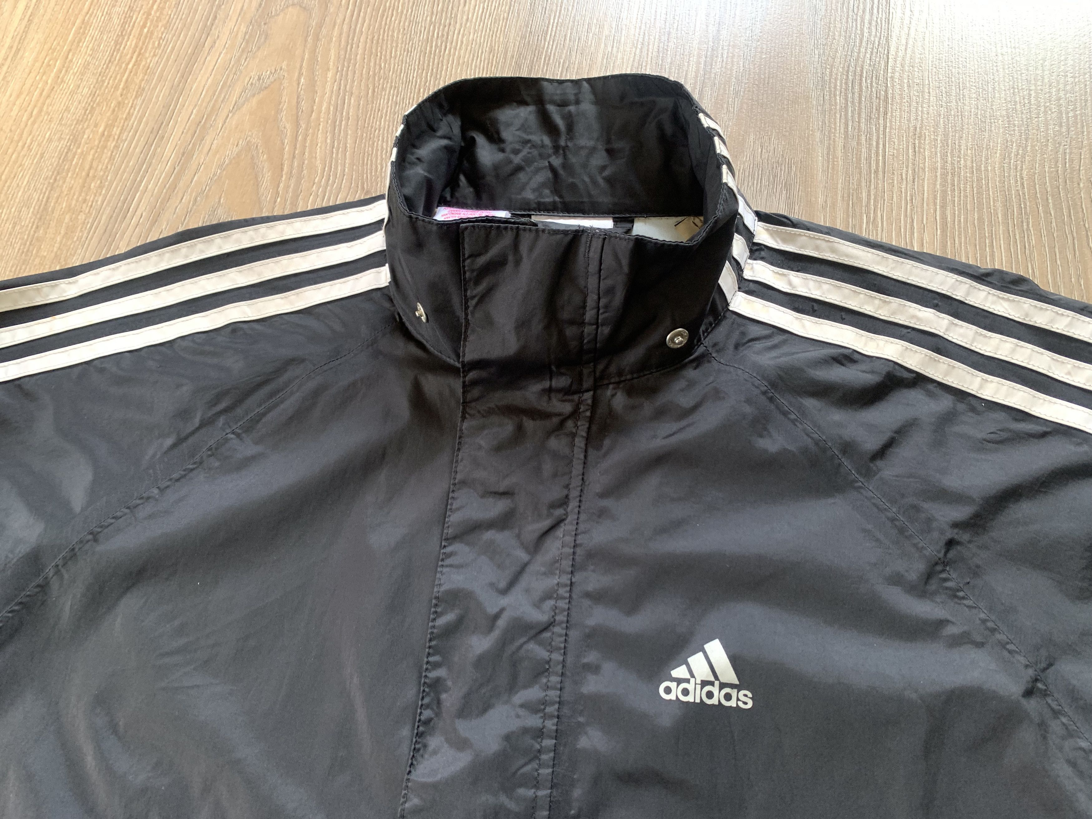 Adidas Youth Vintage Adidas Black Waterproof Rain Jacket Size US XXS / EU 40 - 4 Thumbnail