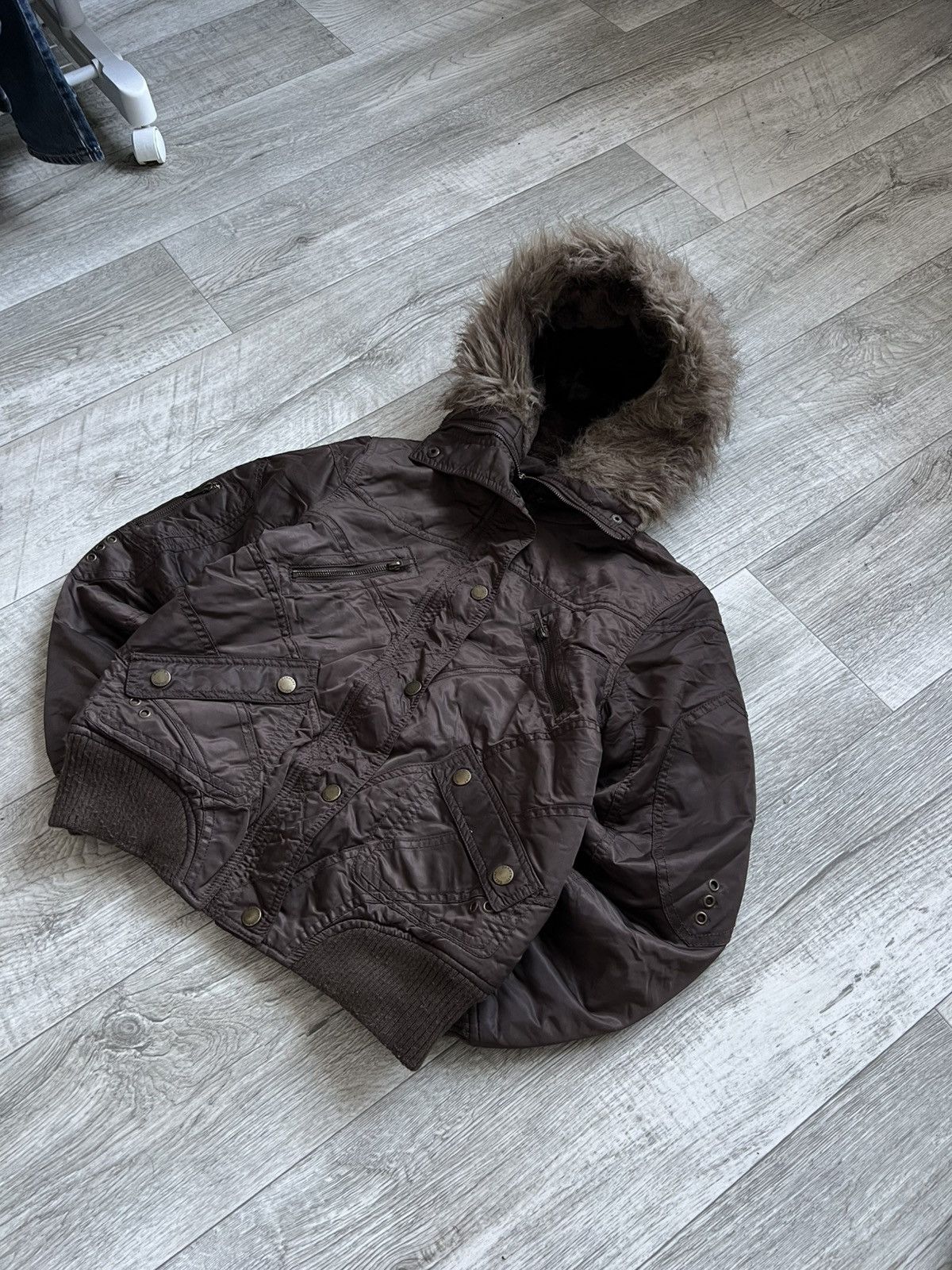 Hysteric Glamour Crazy Vintage Faux Fur Y2k Jacket Alaska If Six Was Nine 00s Size S / US 4 / IT 40 - 3 Thumbnail