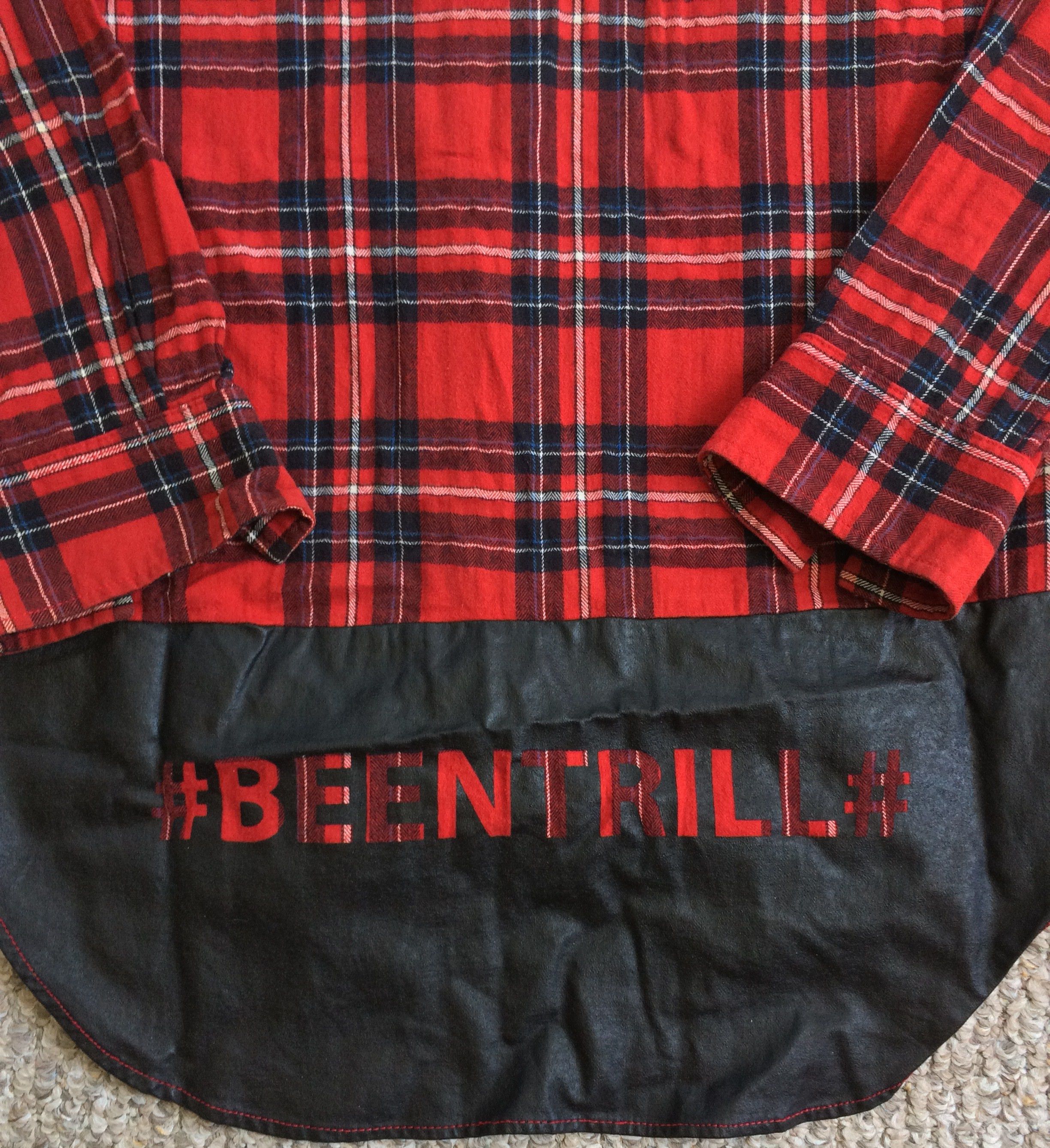 Been Trill OG Been Trill Reconstructed Long Logo Flannel Size US M / EU 48-50 / 2 - 3 Thumbnail
