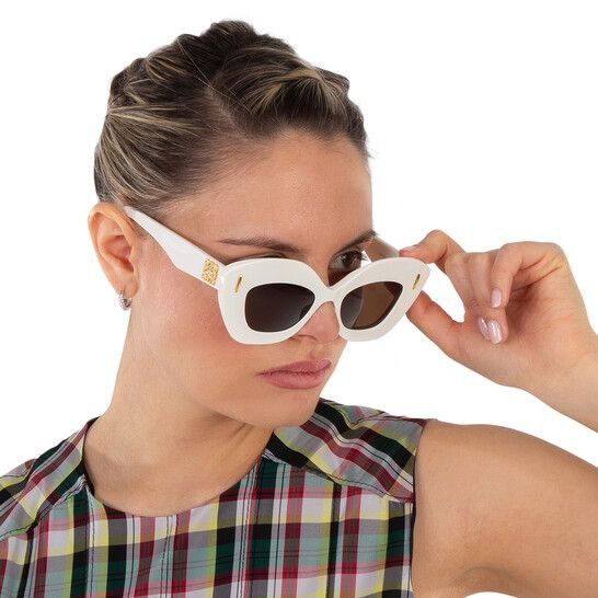 Loewe NEW LW40127I 25E, LOEWE WOMEN WHITE SUNGLASSES LOEWE Size ONE SIZE - 2 Thumbnail