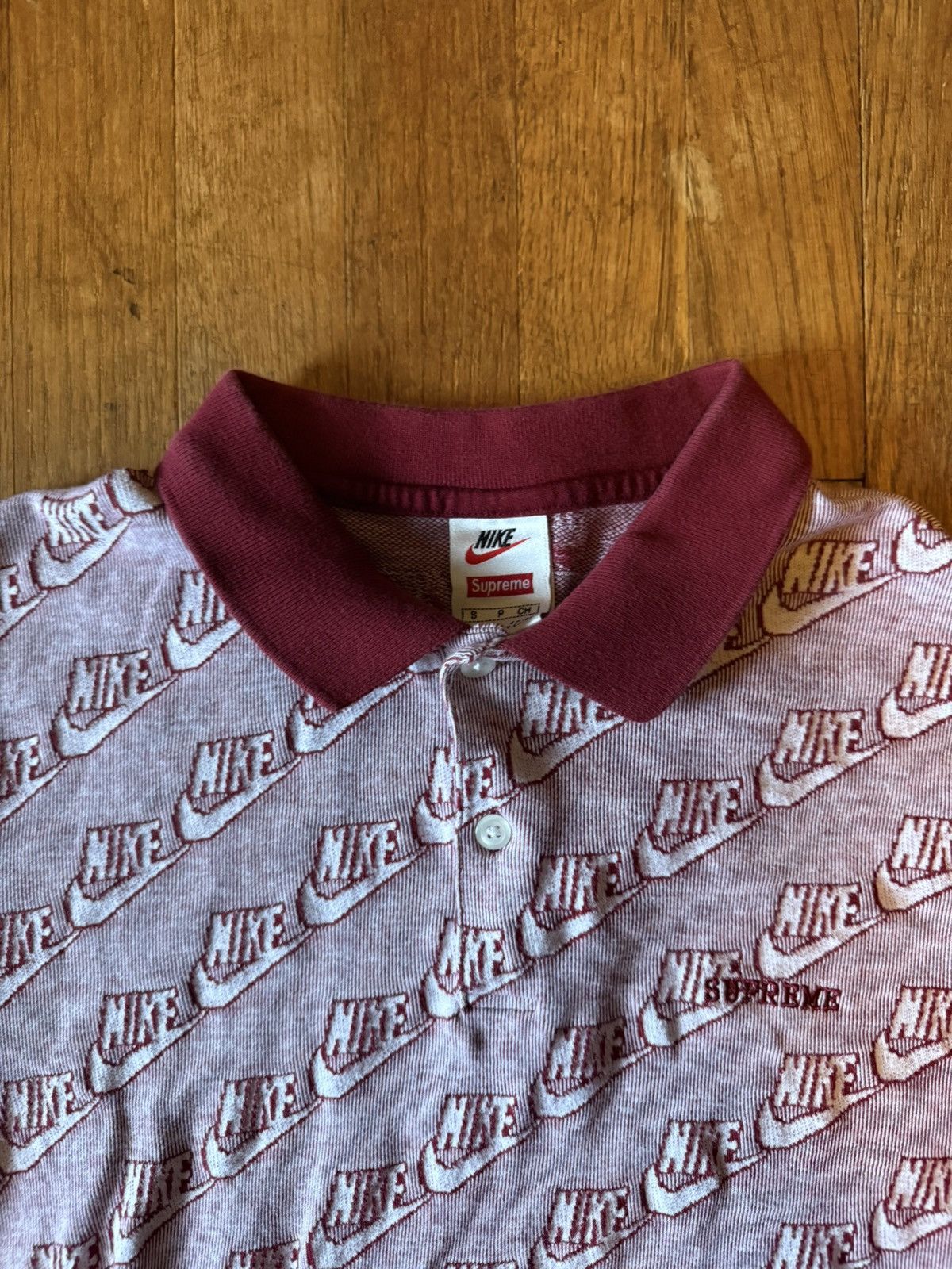 Supreme Supreme Nike Jacquard Polo red | Grailed