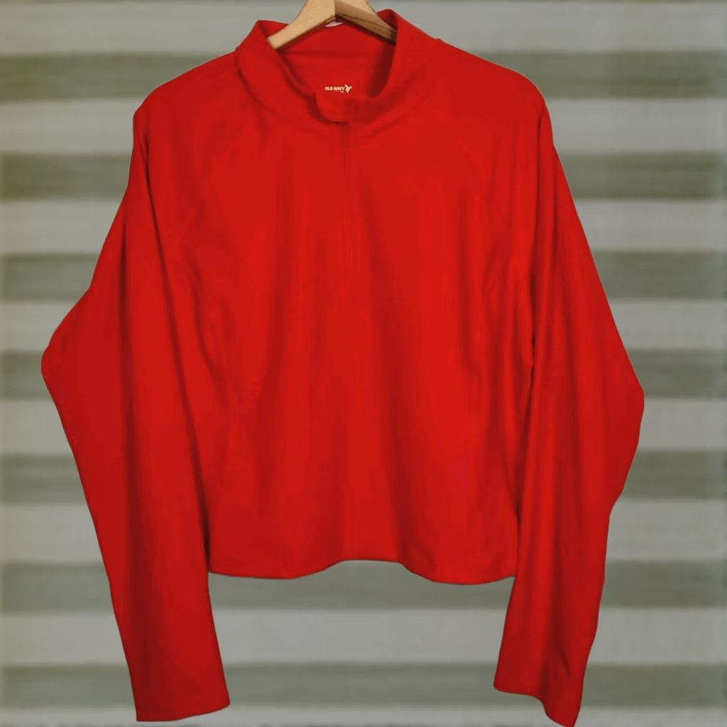 Old Navy Old Navy Active Powersoft Go Dry Shirt XXL Pullover 1/4 Zip Orange Women Long Sleeve Mock Neck Stretch Size XXL / US 16-18 / IT 52-54 - 1 Thumbnail