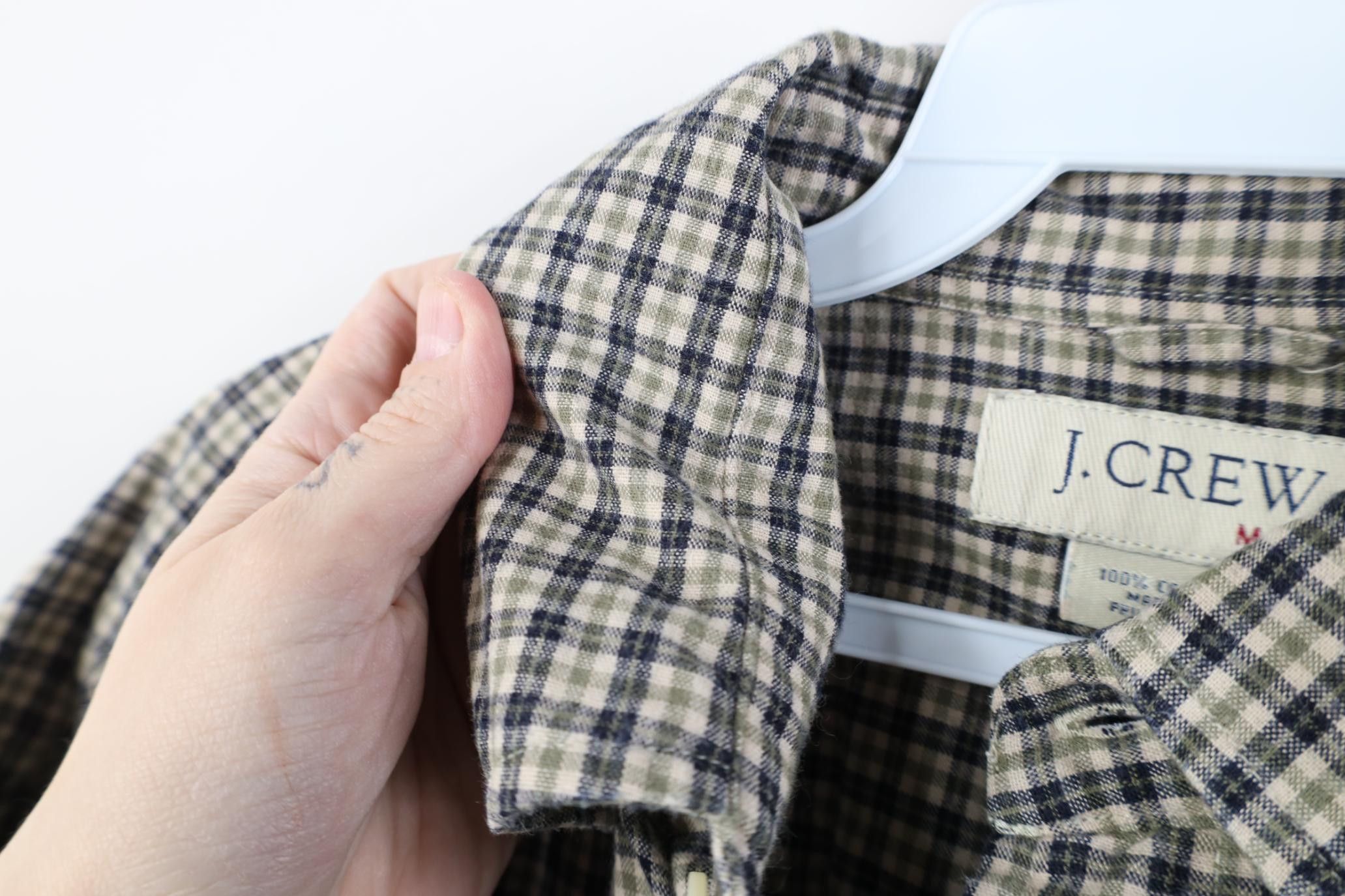 J.Crew Vintage 90s J Crew Collared Button Down Shirt Plaid Cotton Size US M / EU 48-50 / 2 - 8 Thumbnail