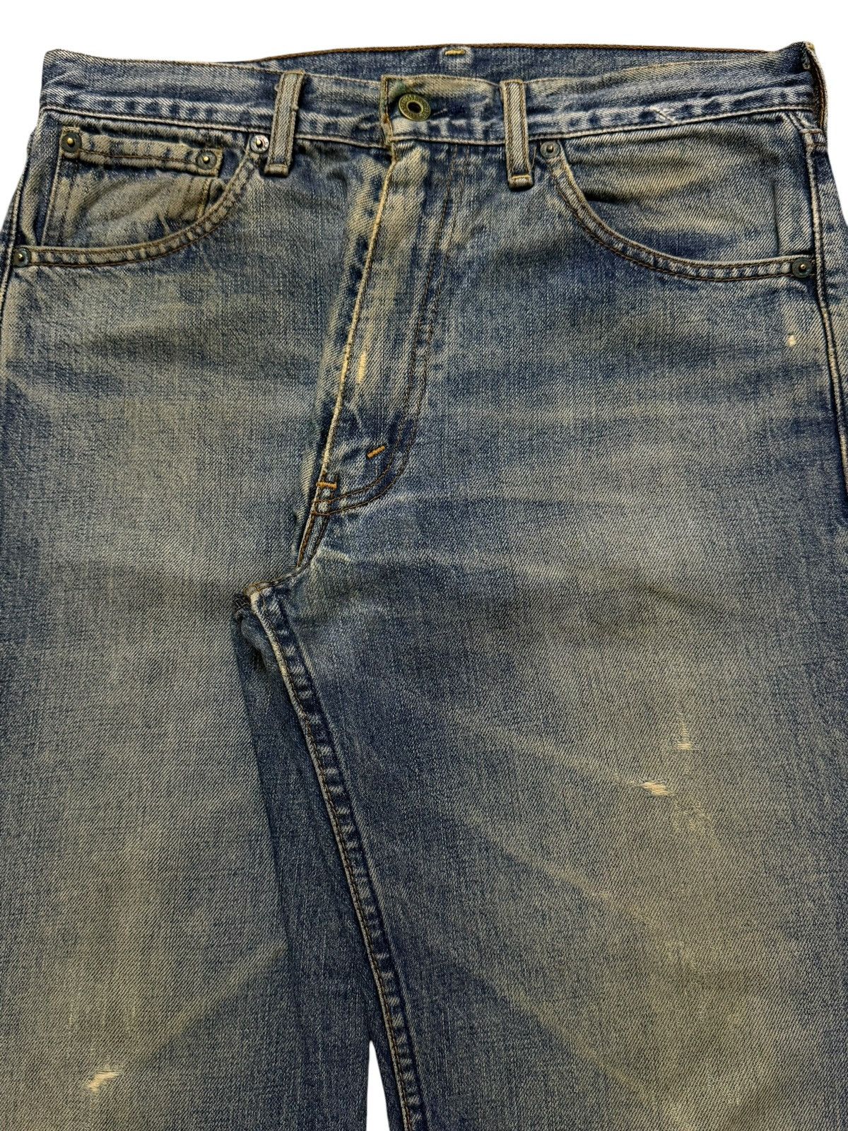 Levi's Vintage 90s Levis 503 Blue Mud Wash Distress Wide Leg Baggy Size US 31 - 3 Thumbnail