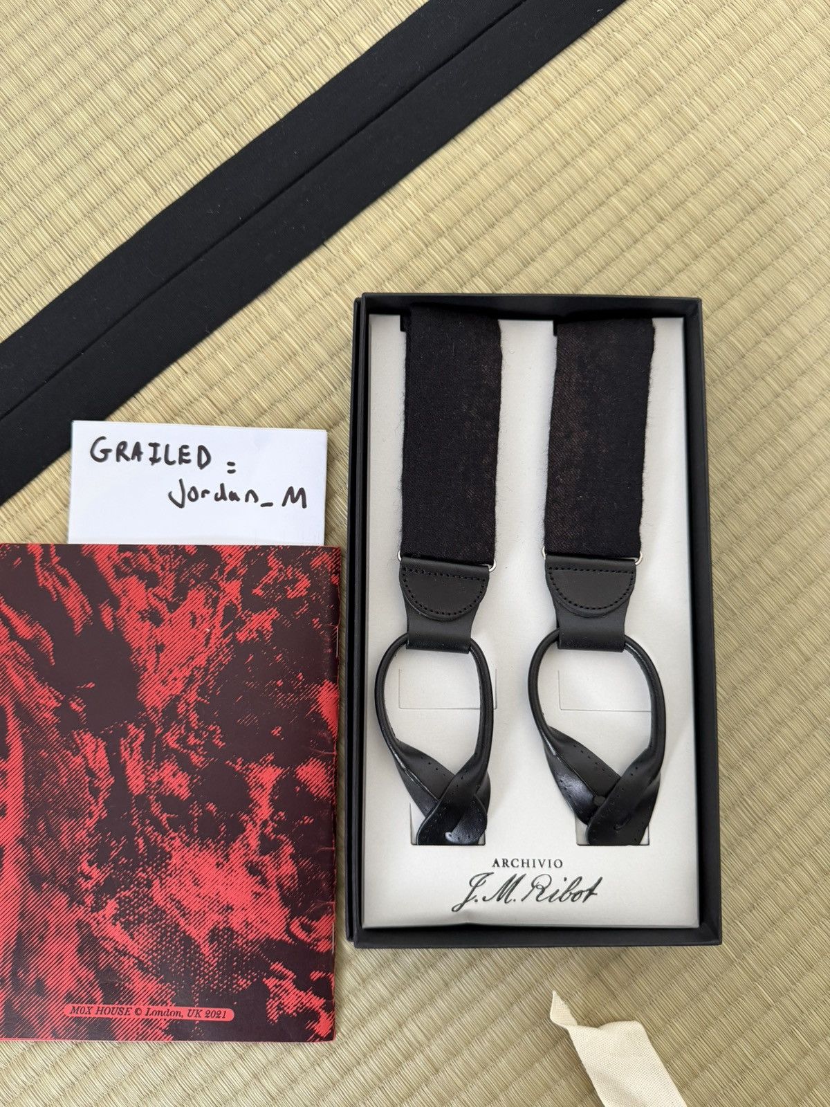 Archivio J.M. Ribot Archivio JM Ribot Braces Boro Stitching Size ONE SIZE - 2 Thumbnail