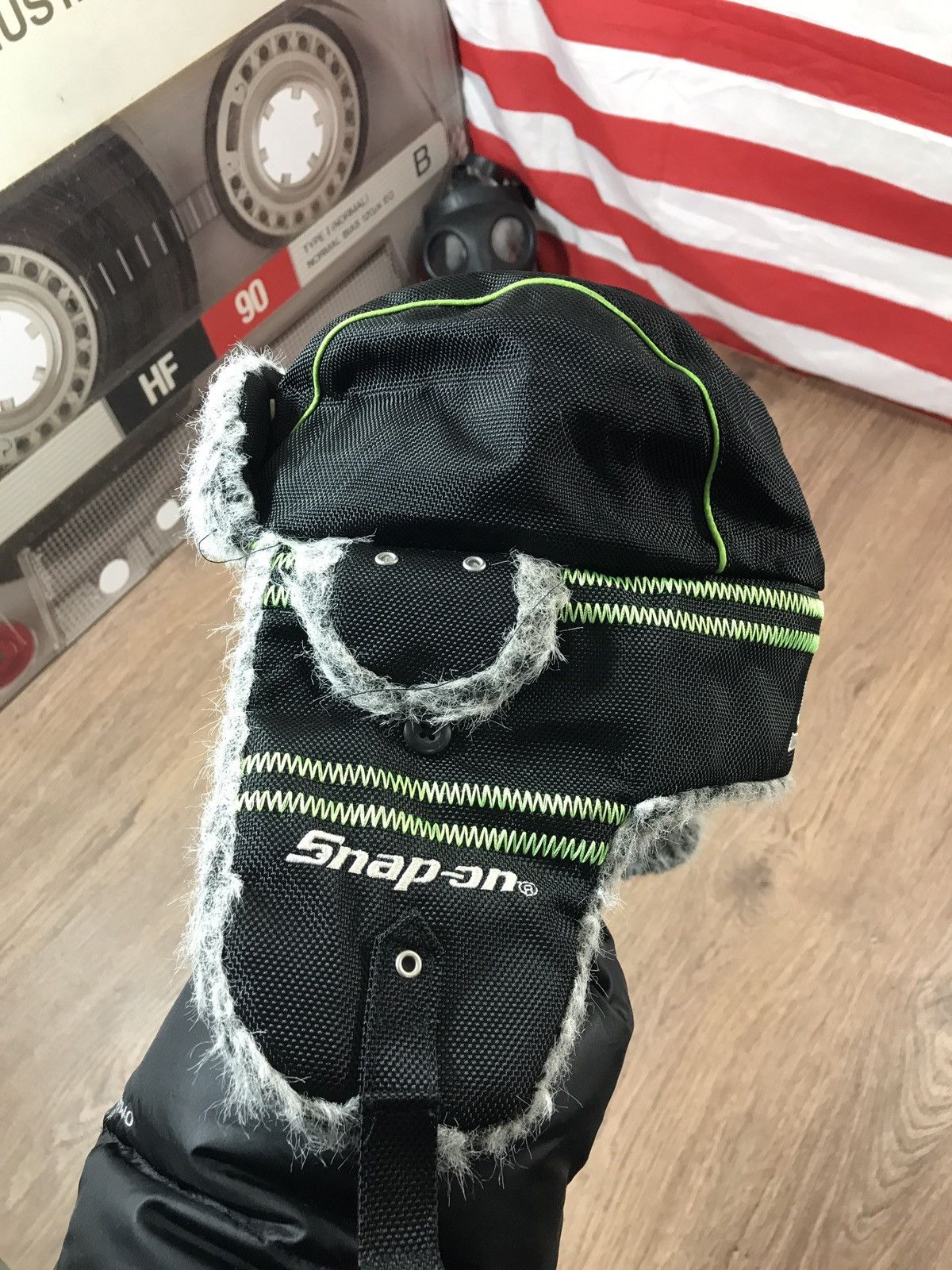 NASCAR × Vintage Vintage Snap On Ushanka Hat Size ONE SIZE - 1 Thumbnail