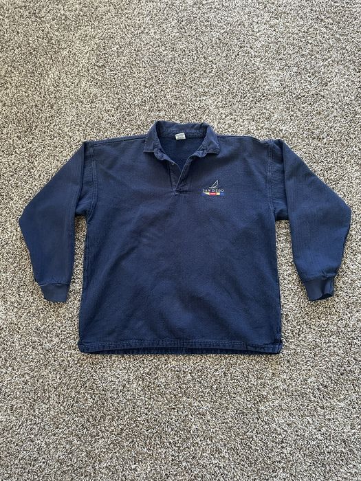 Vintage Vintage Crazy Shirts Long Sleeve Polo | Grailed