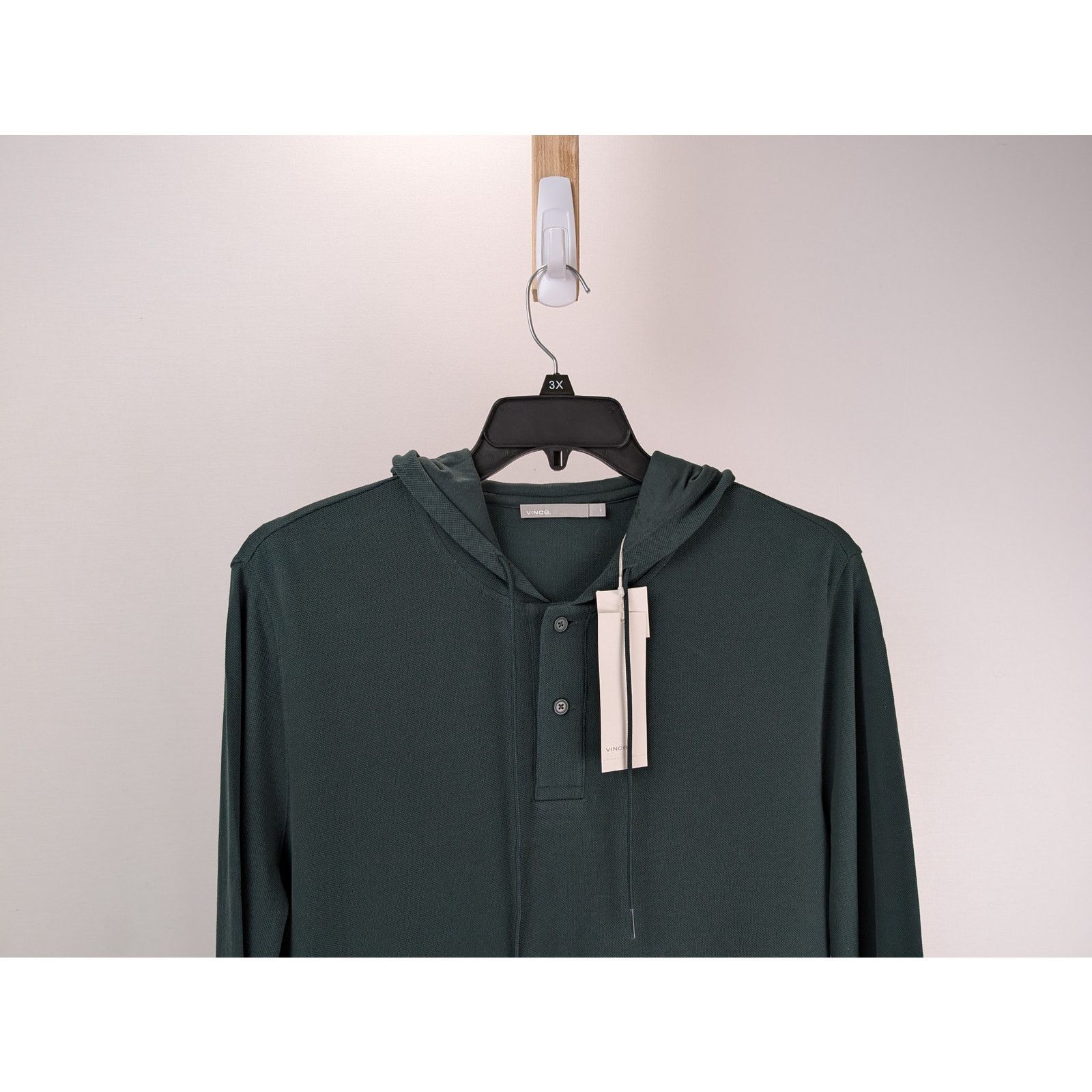 Vince o1rshd1 CC20 Button Hoodie in Green Size US S / EU 44-46 / 1 - 2 Thumbnail