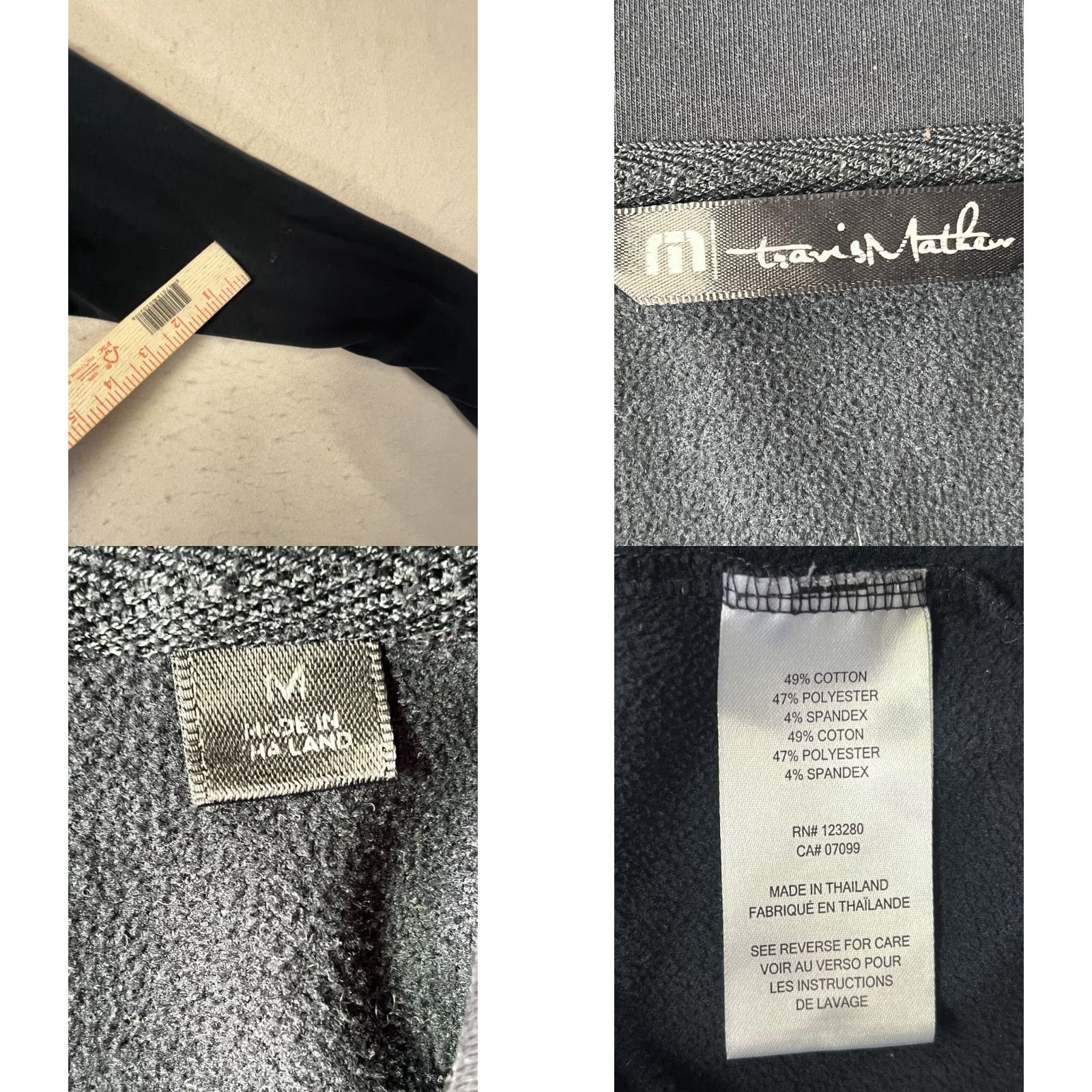 TravisMathew Travis Mathew Golf Hoodie Black 1/4 Zip Pullover Men M Size Arm Logo Pic Shirt Size US M / EU 48-50 / 2 - 8 Thumbnail