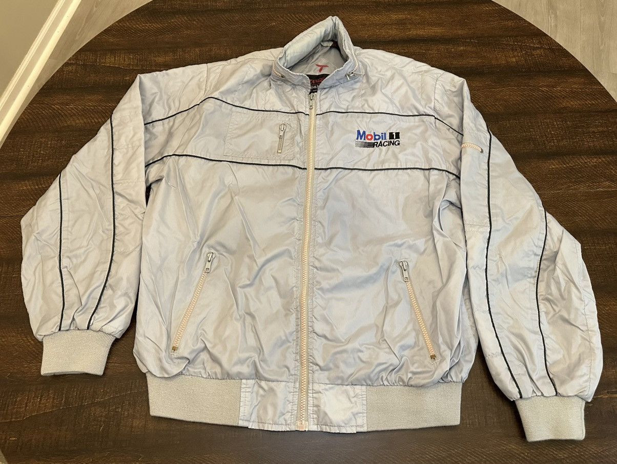 Other Vintage Mobil 1 Racing Bomber Men’s Jacket-Size L/XL Size US L / EU 52-54 / 3 - 1 Thumbnail