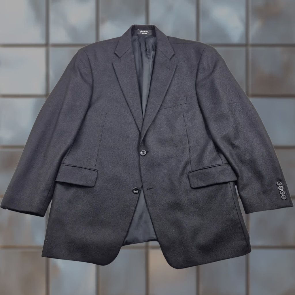 Nordstrom John W. Nordstrom Sport Coat Mens 44R Black Cashmere Loro Piana Two Button Size US S / EU 44-46 / 1 - 1 Thumbnail