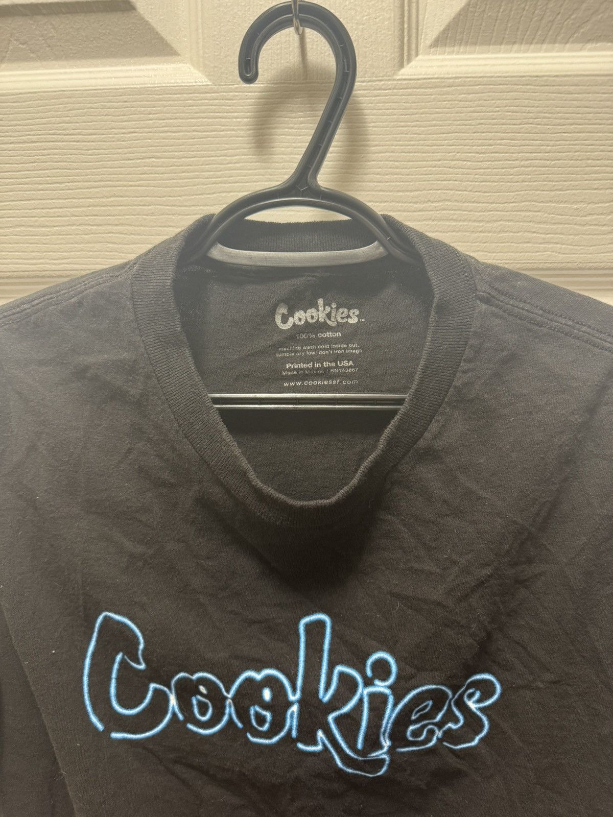 Cookies Cookies Skateboarding Black Shirt Blue Neon Logo Vintage Size US L / EU 52-54 / 3 - 3 Thumbnail