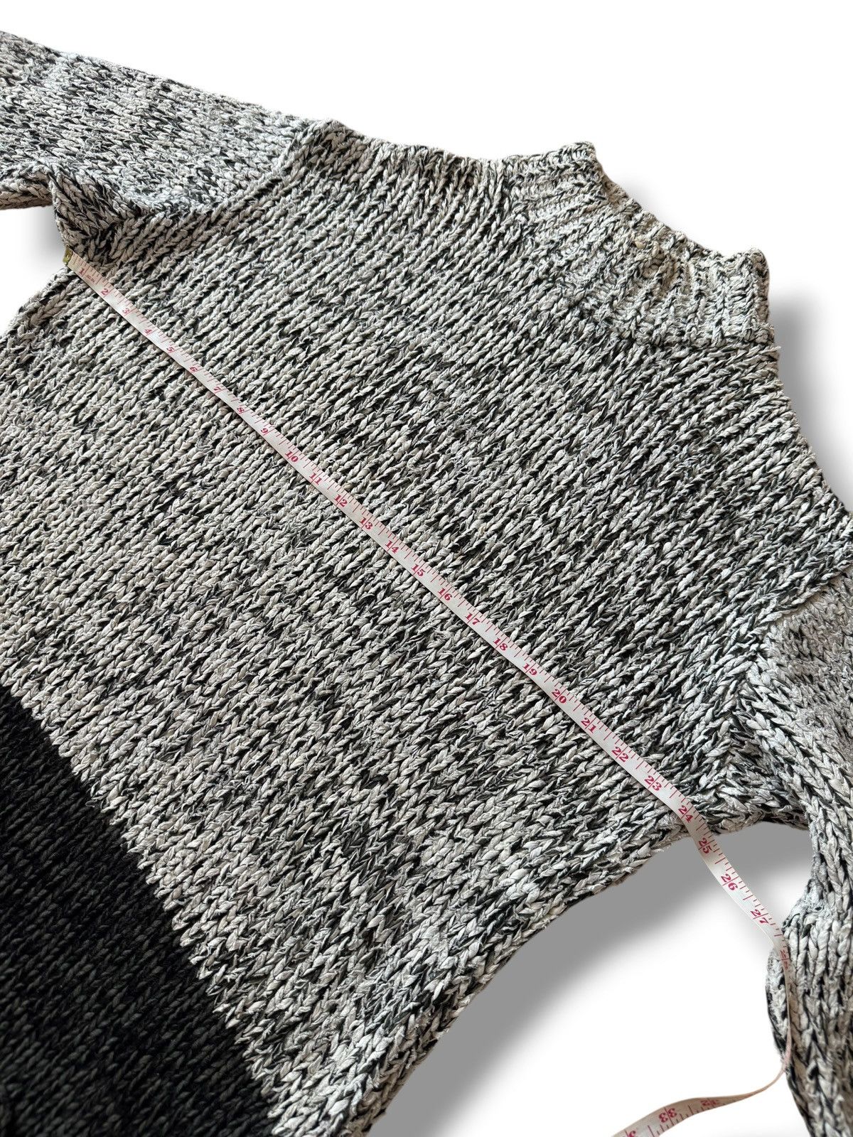 Issey Miyake AW1995 Issey Miyake Men Wool Rib Knitwear Mock Neck Sweater Size US XXL / EU 58 / 5 - 11 Thumbnail