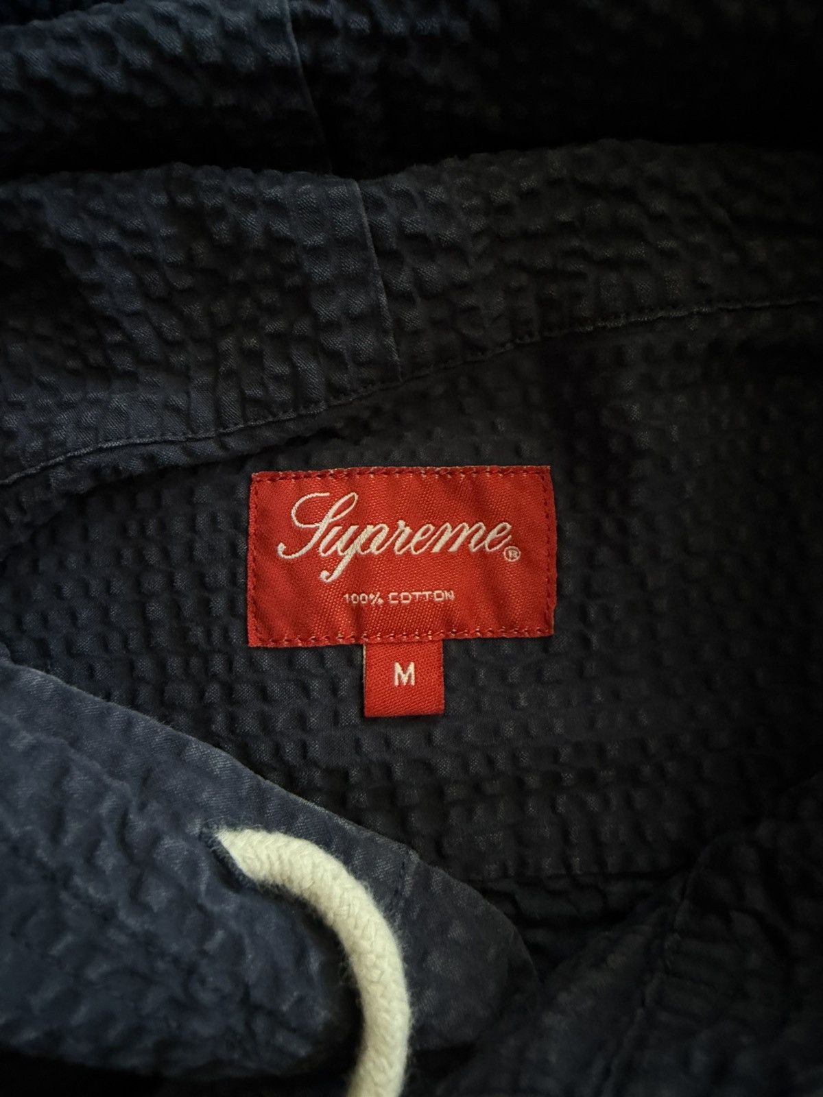Supreme Supreme SS15 Seersucker Hooded Button Up Size US M / EU 48-50 / 2 - 8 Thumbnail