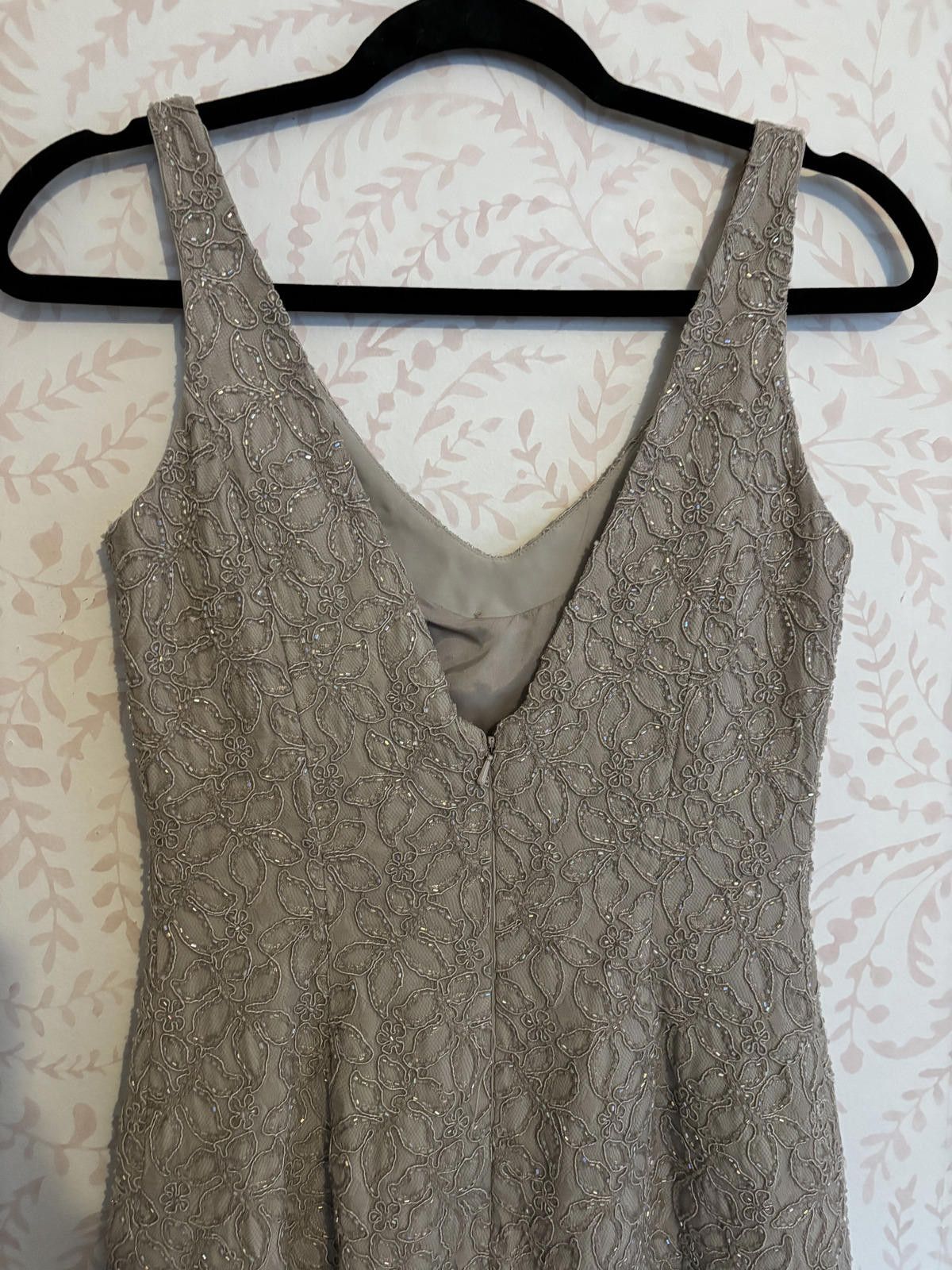 Other Carmen Marc Valvo Signature Beaded Women's Cocktail Dress Size XS / US 0-2 / IT 36-38 - 6 Thumbnail