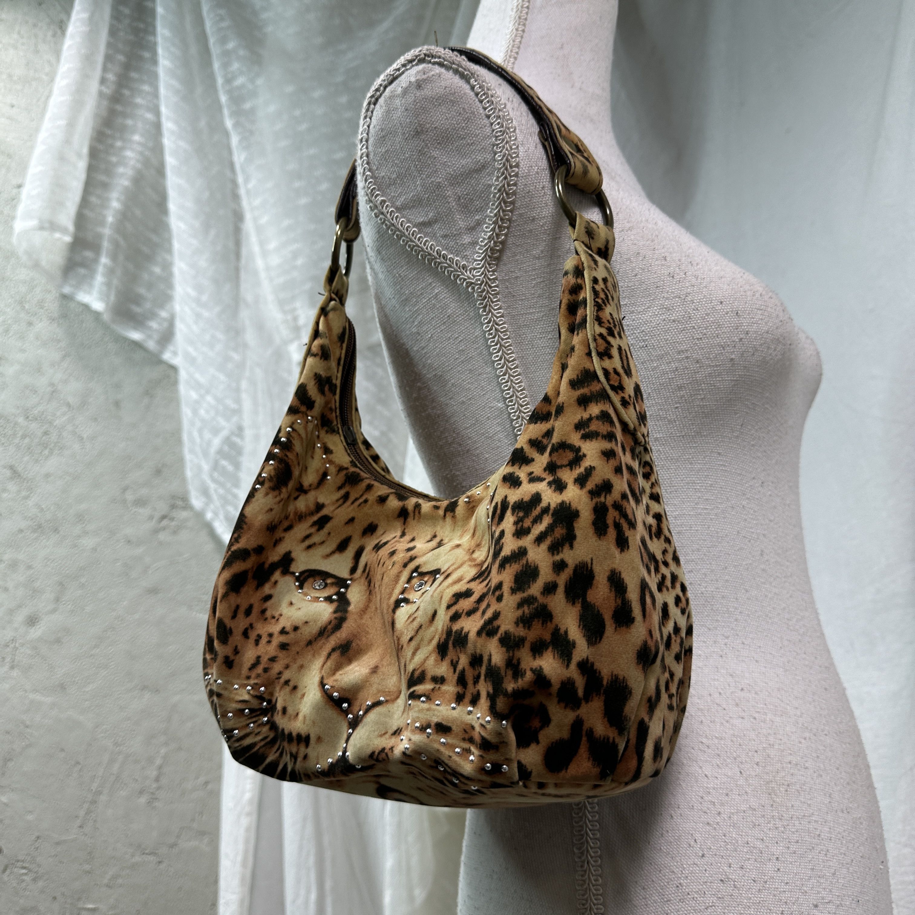 Vintage Vintage Avant Garde Mini Cheetah Hobo Bag Y2K Size ONE SIZE - 5 Thumbnail