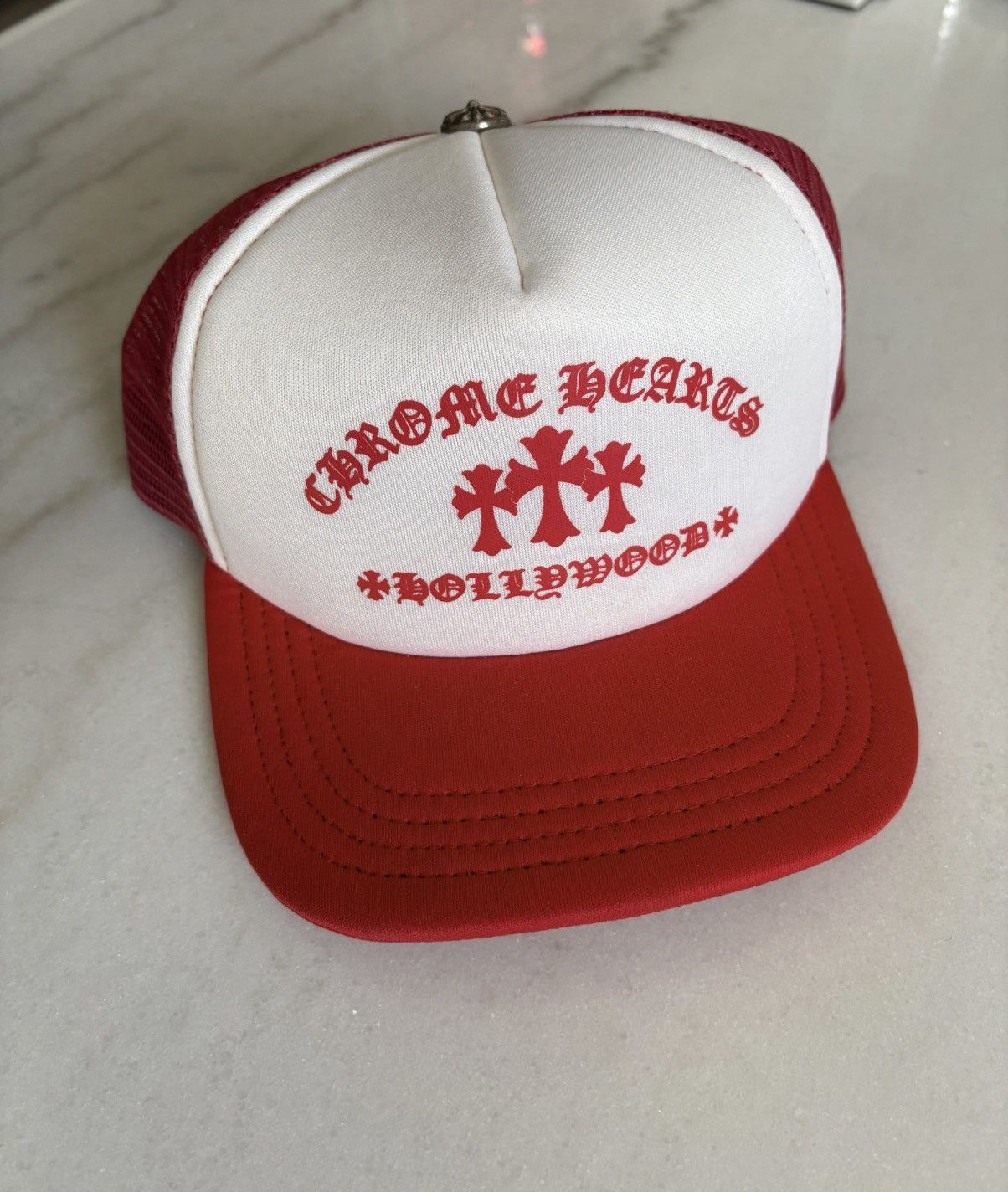 帽子 CHROME 1383 - 'Red/White' Hat Trucker Taco King Hearts Chrome Buy KINGTACO HEARTS 帽子