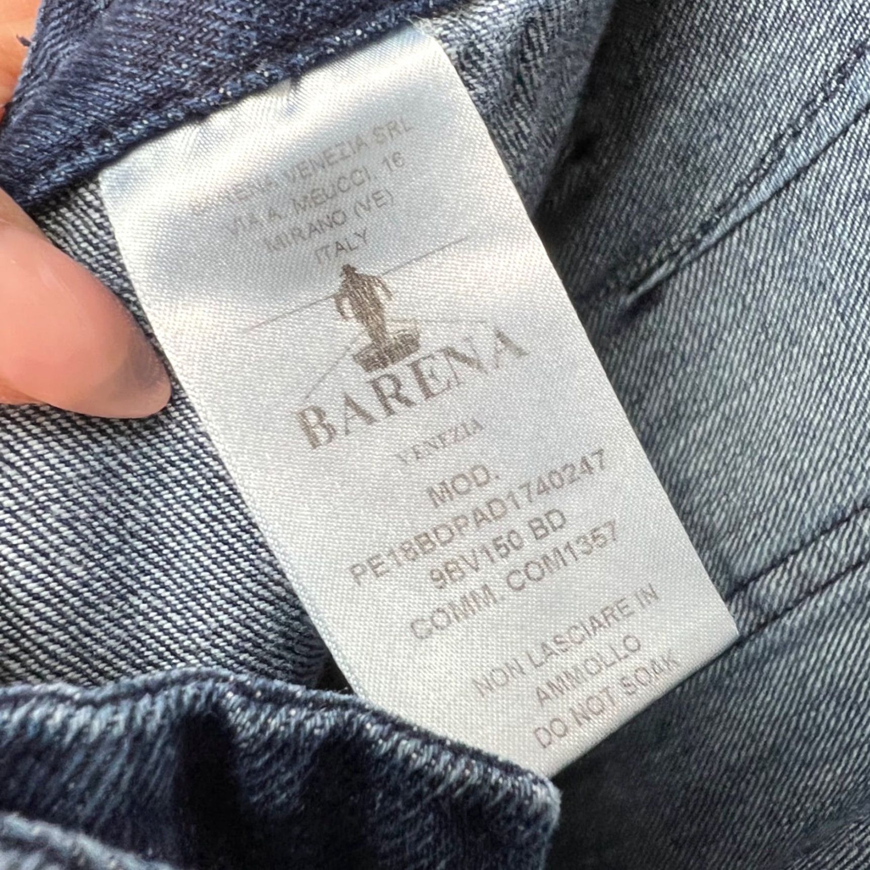 Barena VINTAGE Barena Jeans Mens Size 44 Blue Denim Cotton Tapered Leg Pants Size US 44 / EU 60 - 4 Thumbnail