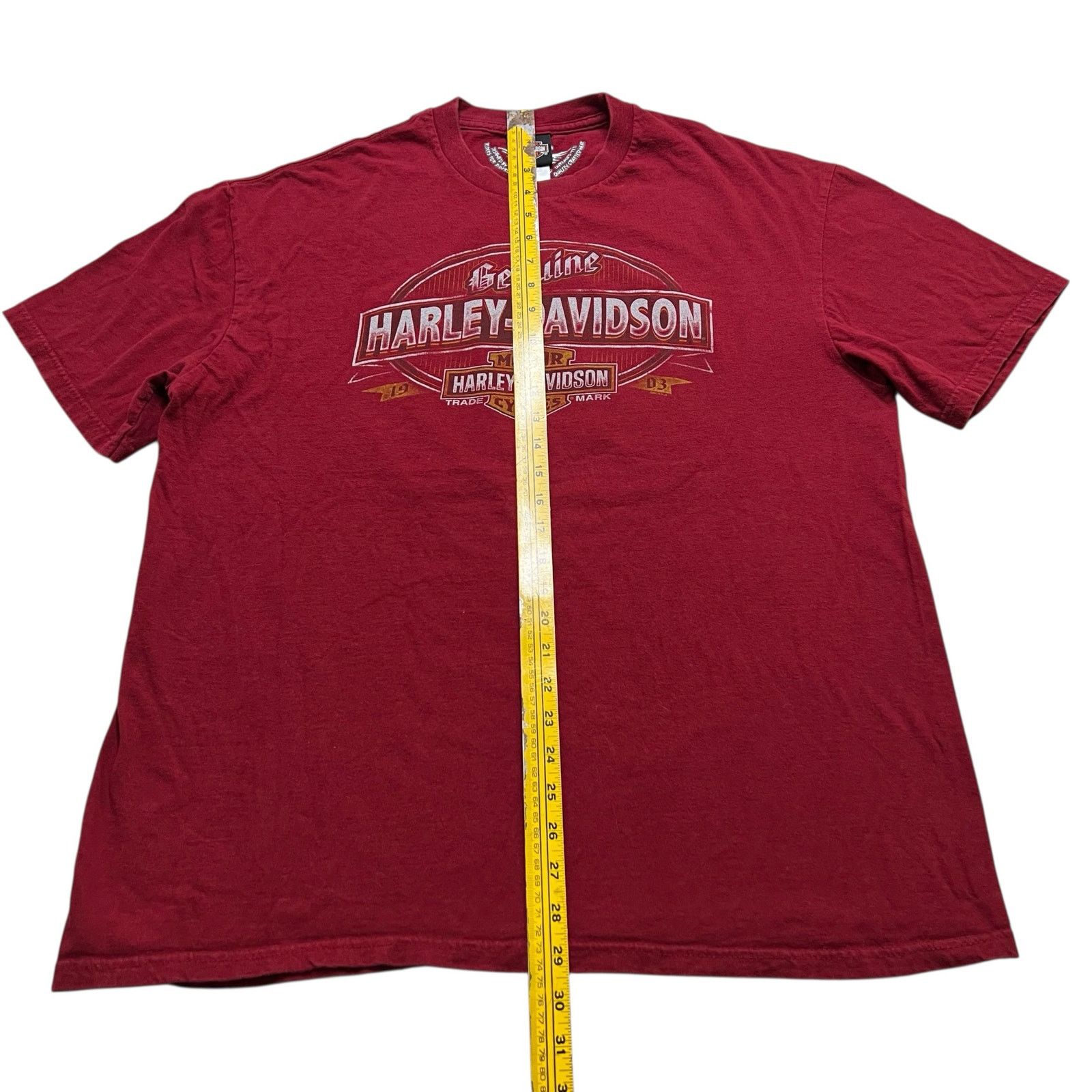 Harley Davidson Vintage Harley-Davidson Carson City Nevada Red T-Shirt Sz XL Size US XL / EU 56 / 4 - 6 Thumbnail