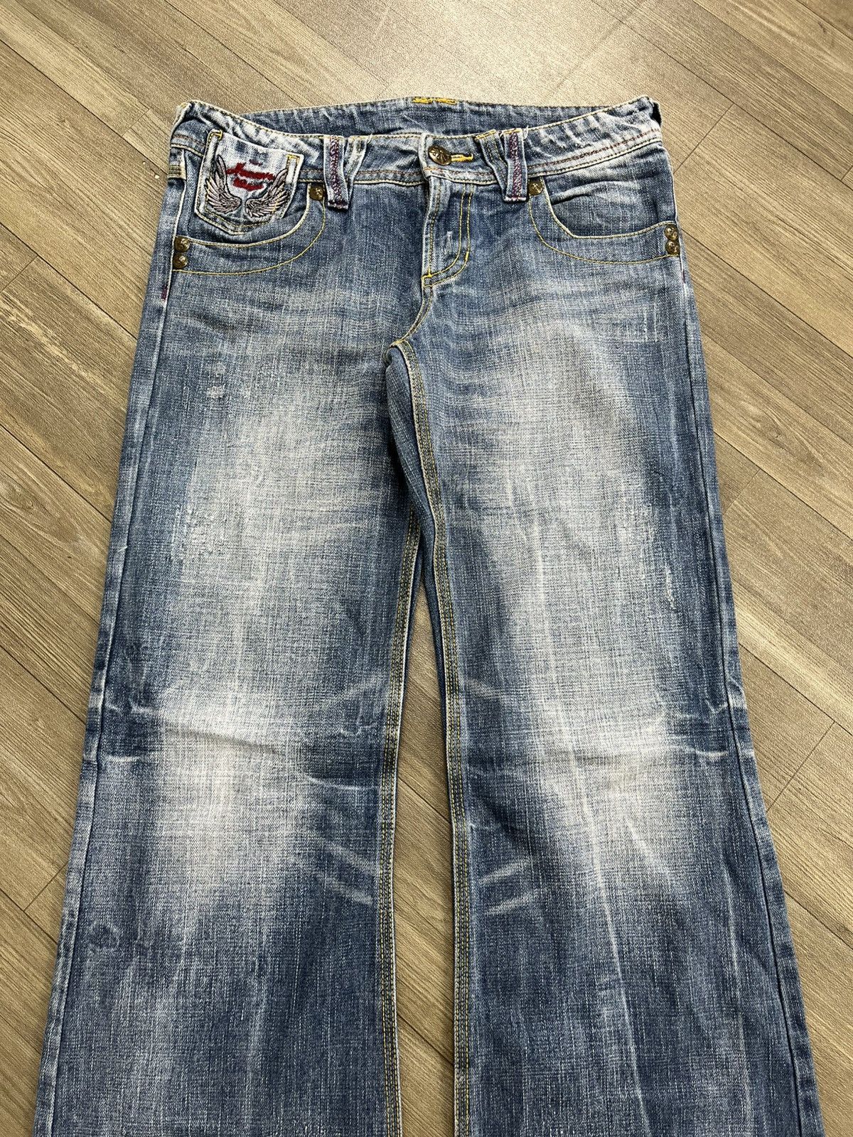 If Six Was Nine Flare Jeans High Street Japan Boot Cut Heaven Winger Jeans Size US 28 / EU 44 - 4 Thumbnail
