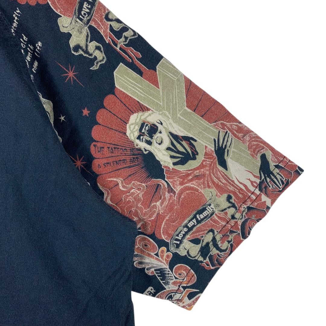 Japanese Brand Vintage BLOOD MASSAGE the tattoo is a splendid art tee Size US M / EU 48-50 / 2 - 7 Thumbnail