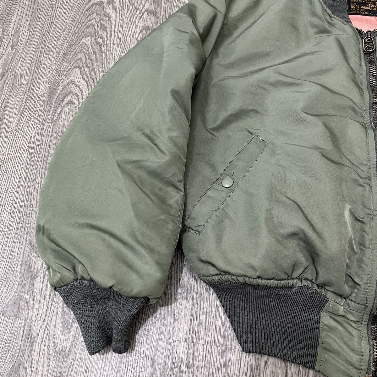 Alpha Industries Hope Manufacturing inc Ma-1 Fly Bomber Jacket Army Size US M / EU 48-50 / 2 - 4 Thumbnail