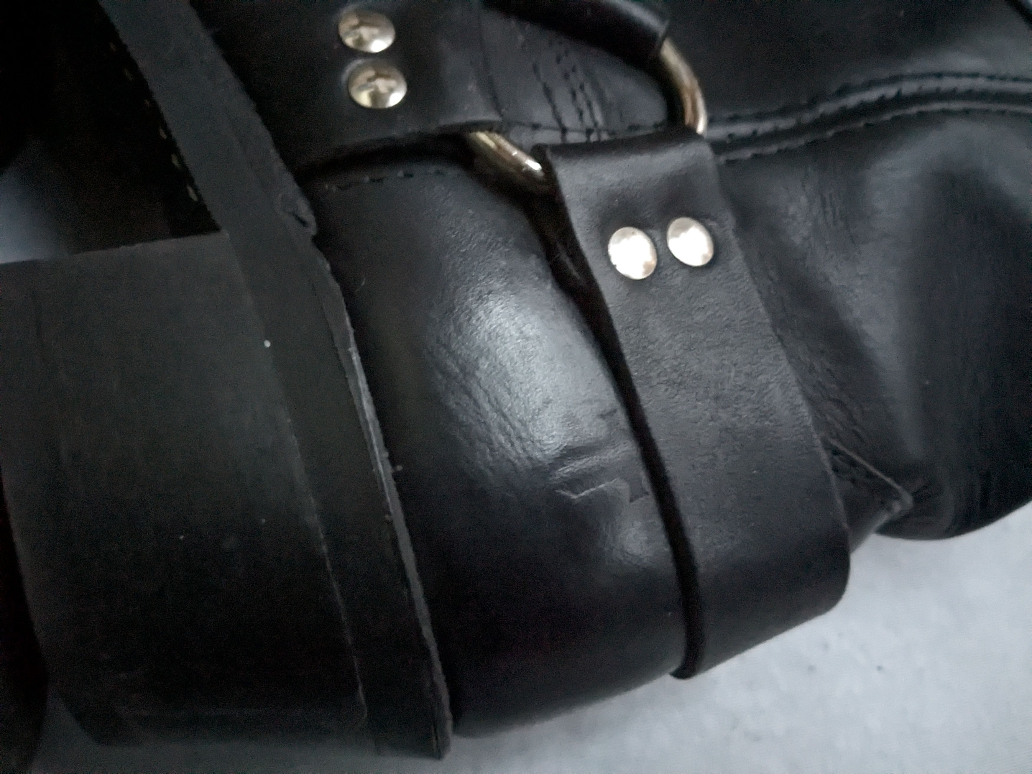 Frye Frye Harness Boots Black Leather 7 Leather Buckle Size US 7 / EU 40 - 8 Thumbnail