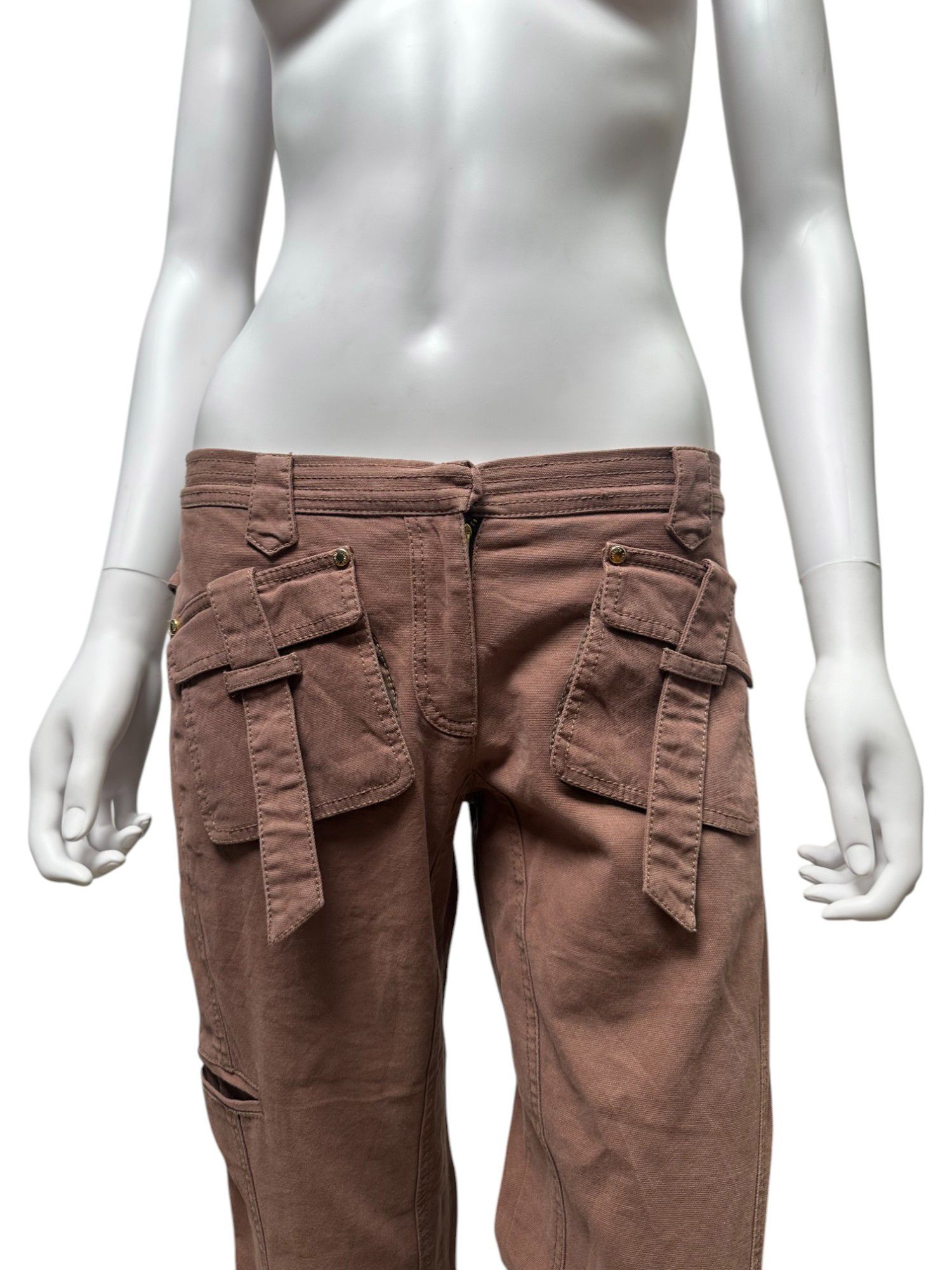 Roberto Cavalli Roberto Cavalli S/S 2005 Bondage Burgundy Pants Size 28" / US 6 / IT 42 - 7 Thumbnail