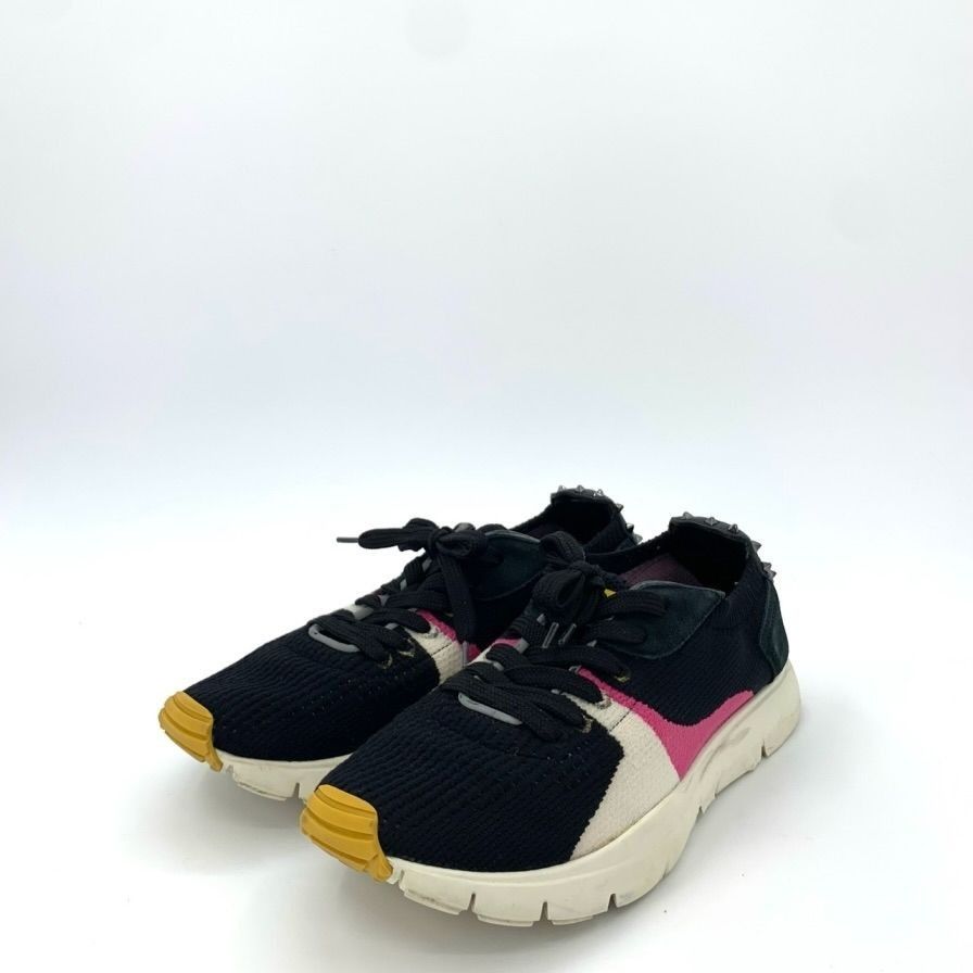Valentino [Valentino] Mesh Panel Lace-Up Color-Block Casual Sneakers 4 Size US 8.5 / EU 41-42 - 1 Thumbnail