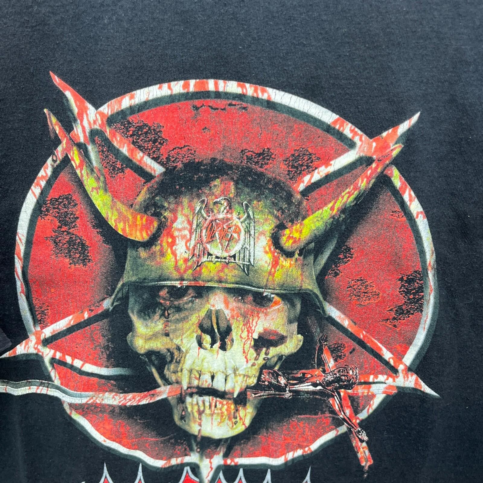 Vintage Vintage Slayer Skull Band T-Shirt Size XXL Size US XXL / EU 58 / 5 - 5 Thumbnail