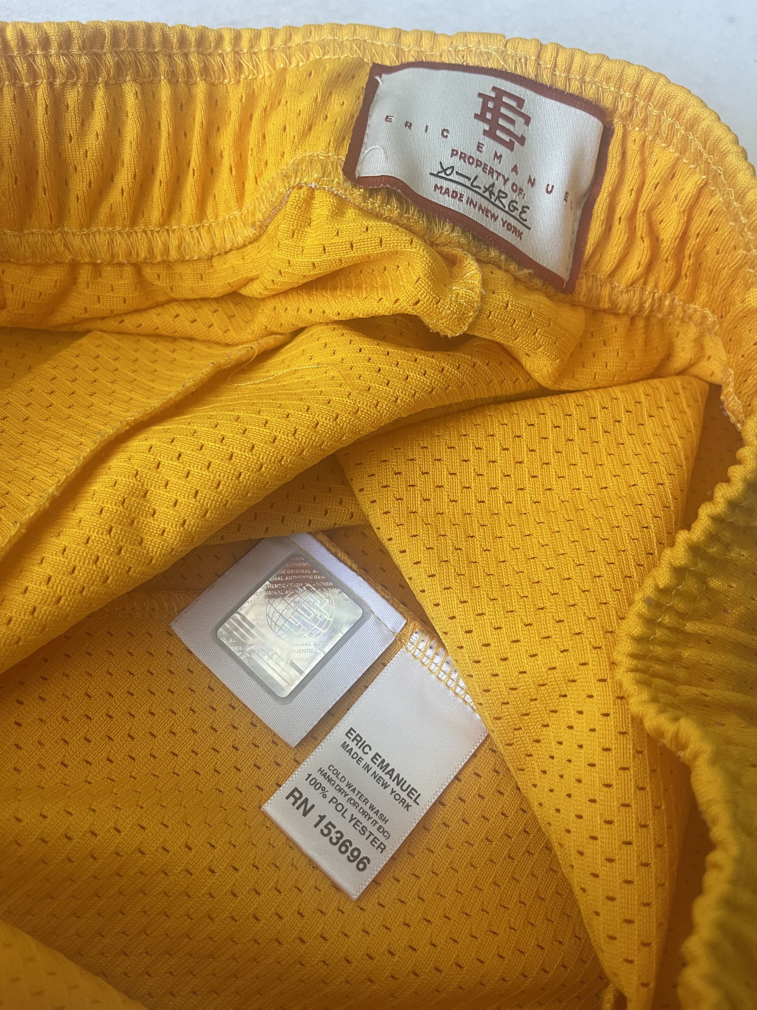 Eric Emanuel Eric Emanuel EE Basic Short - Yellow / purple XL Size US 35 - 3 Thumbnail